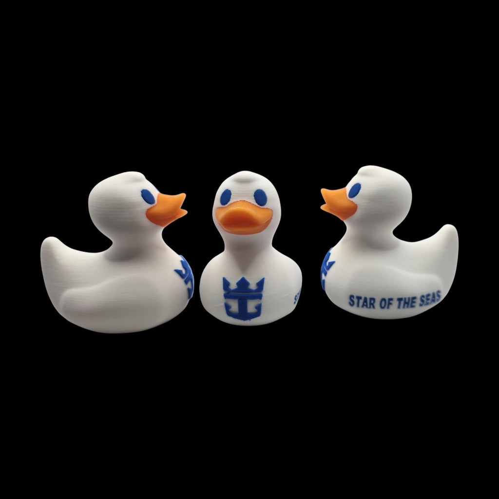 Custom Royal Caribbean Cruise Inspired Duck 3D Printed Travel Souvenir Display Nautical Themed - JM Designs