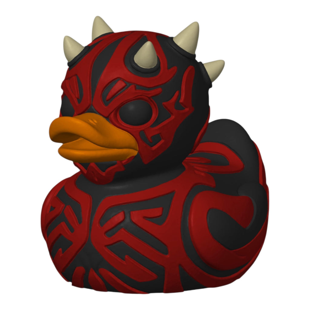 Darth Maul Inspired Duck Decoration Collectible Figure Star Wars Villain Character Sith Novelty Gift Geek Desk Sci Fi Fan - JM Designs