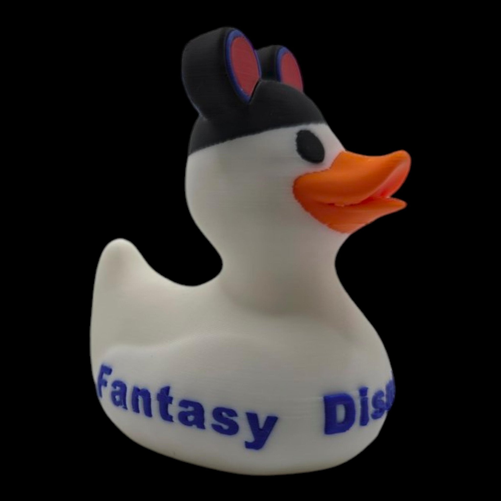Disney Inspired Cruise Ducks White & Black, Collectible Cabin Decoration, Mickey Ears, Custom Ship Name - JM Designs