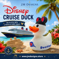 Disney Inspired Cruise Ducks White & Black, Collectible Cabin Decoration, Mickey Ears, Custom Ship Name - JM Designs