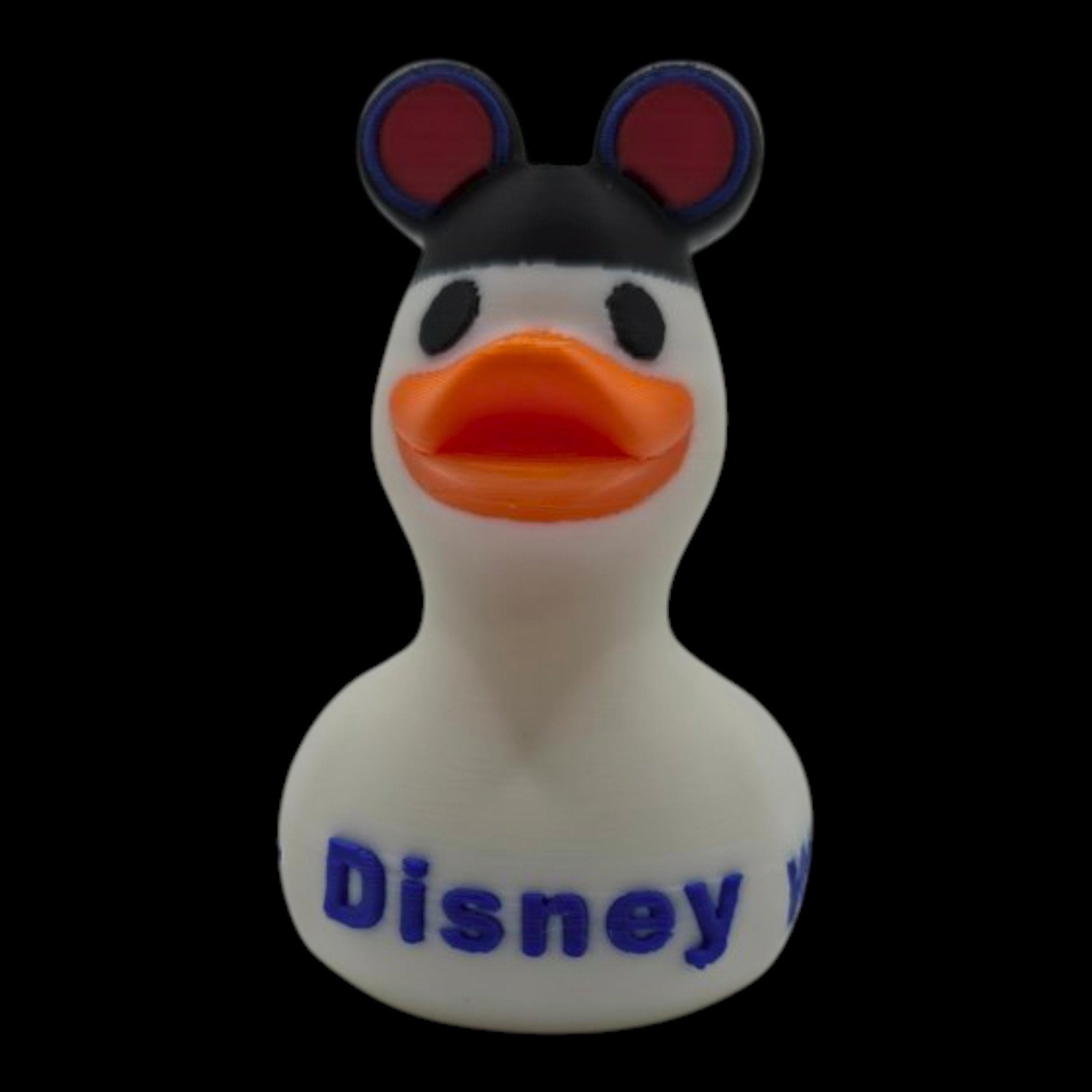 Disney Inspired Cruise Ducks White & Black, Collectible Cabin Decoration, Mickey Ears, Custom Ship Name - JM Designs