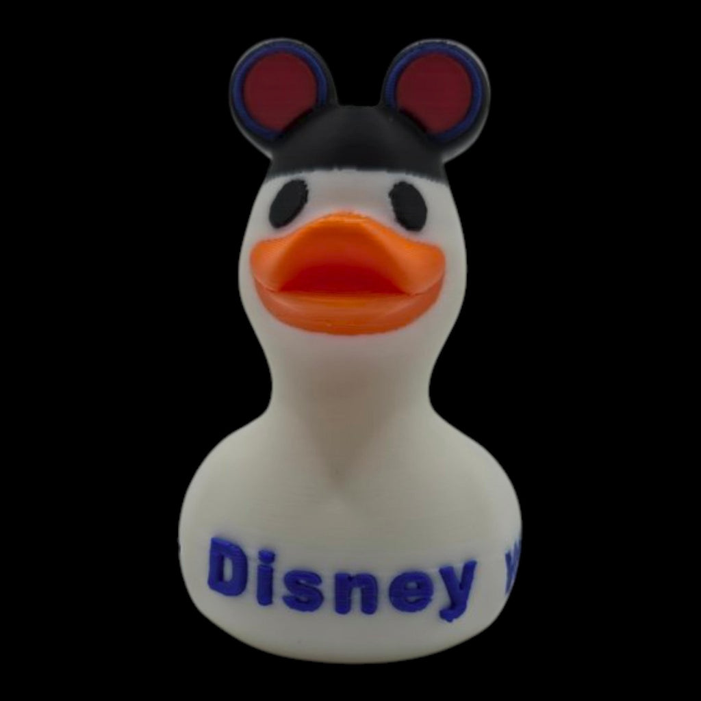 Disney Inspired Cruise Ducks White & Black, Collectible Cabin Decoration, Mickey Ears, Custom Ship Name - JM Designs