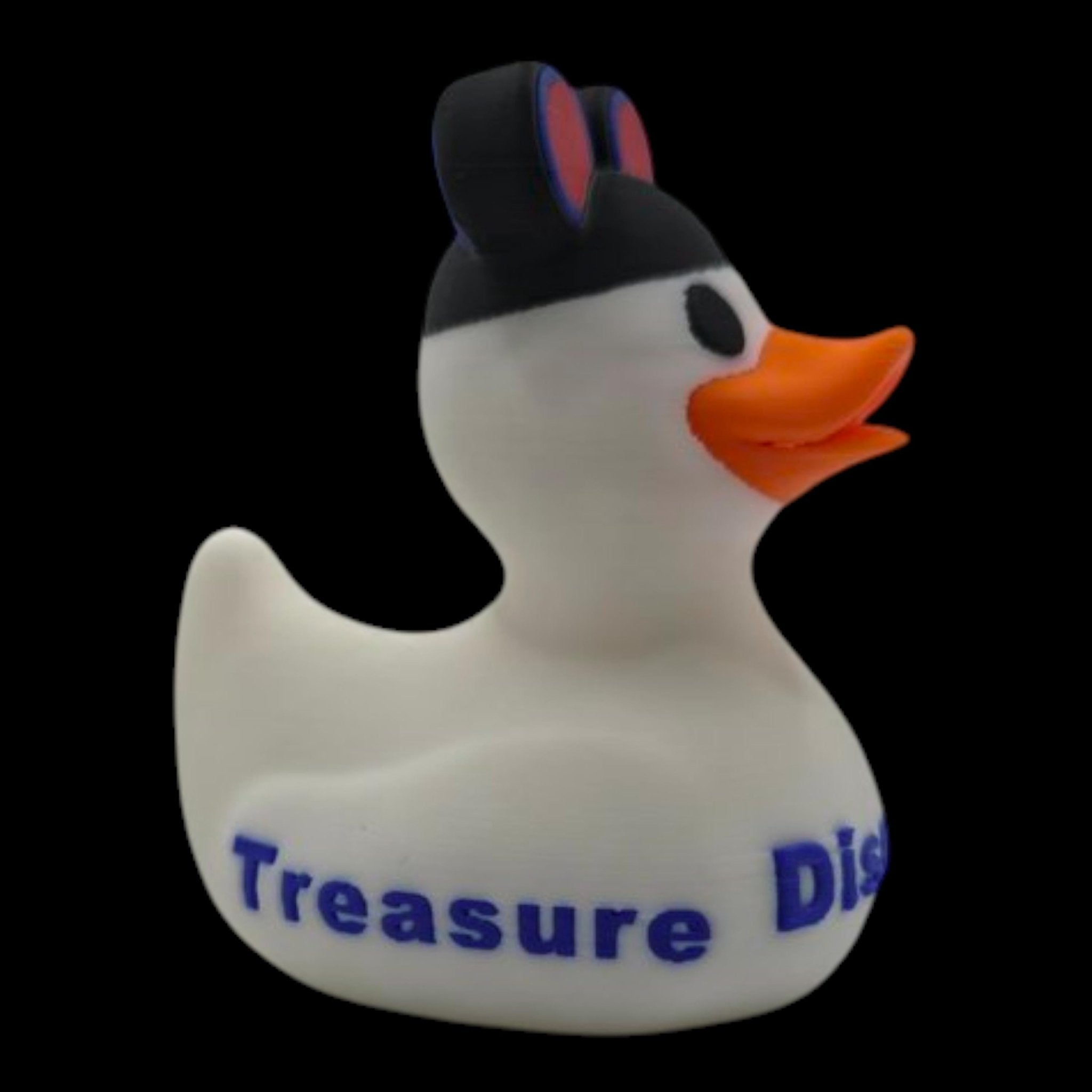 Disney Inspired Cruise Ducks White & Black, Collectible Cabin Decoration, Mickey Ears, Custom Ship Name - JM Designs