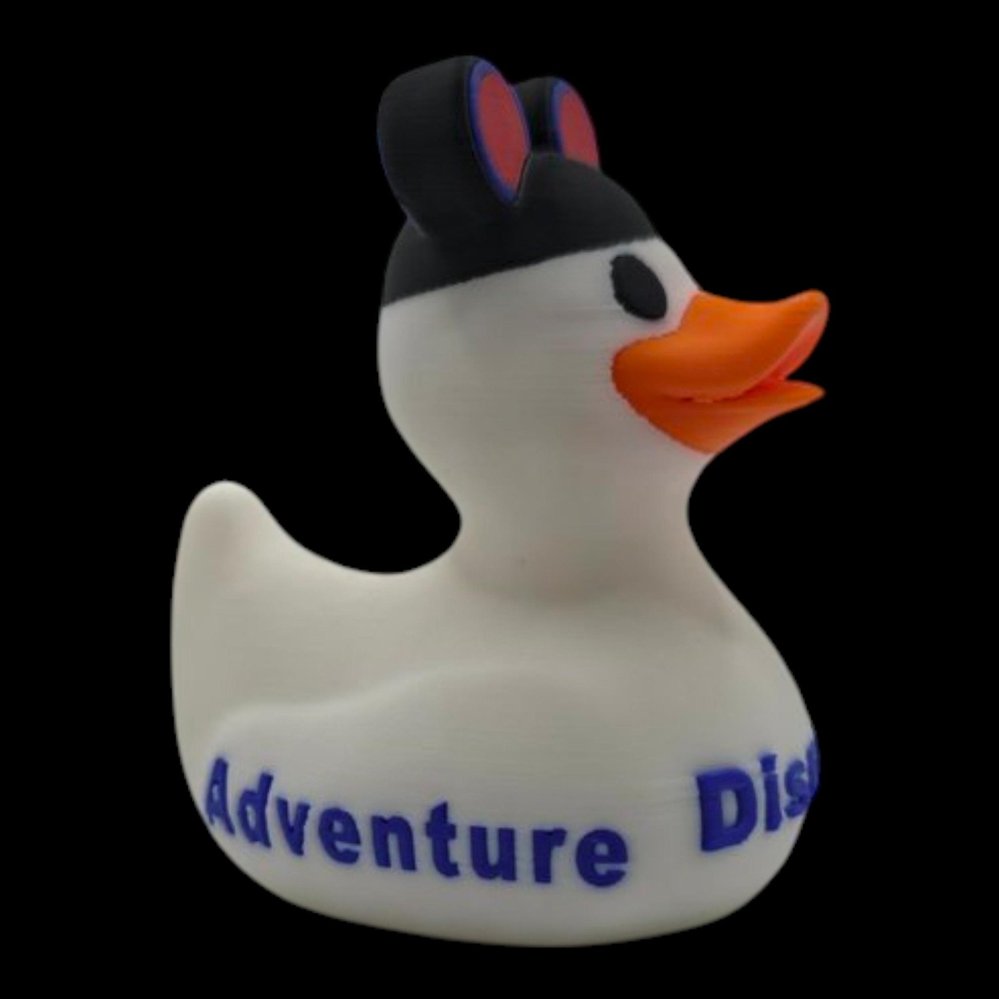 Disney Inspired Cruise Ducks White & Black, Collectible Cabin Decoration, Mickey Ears, Custom Ship Name - JM Designs
