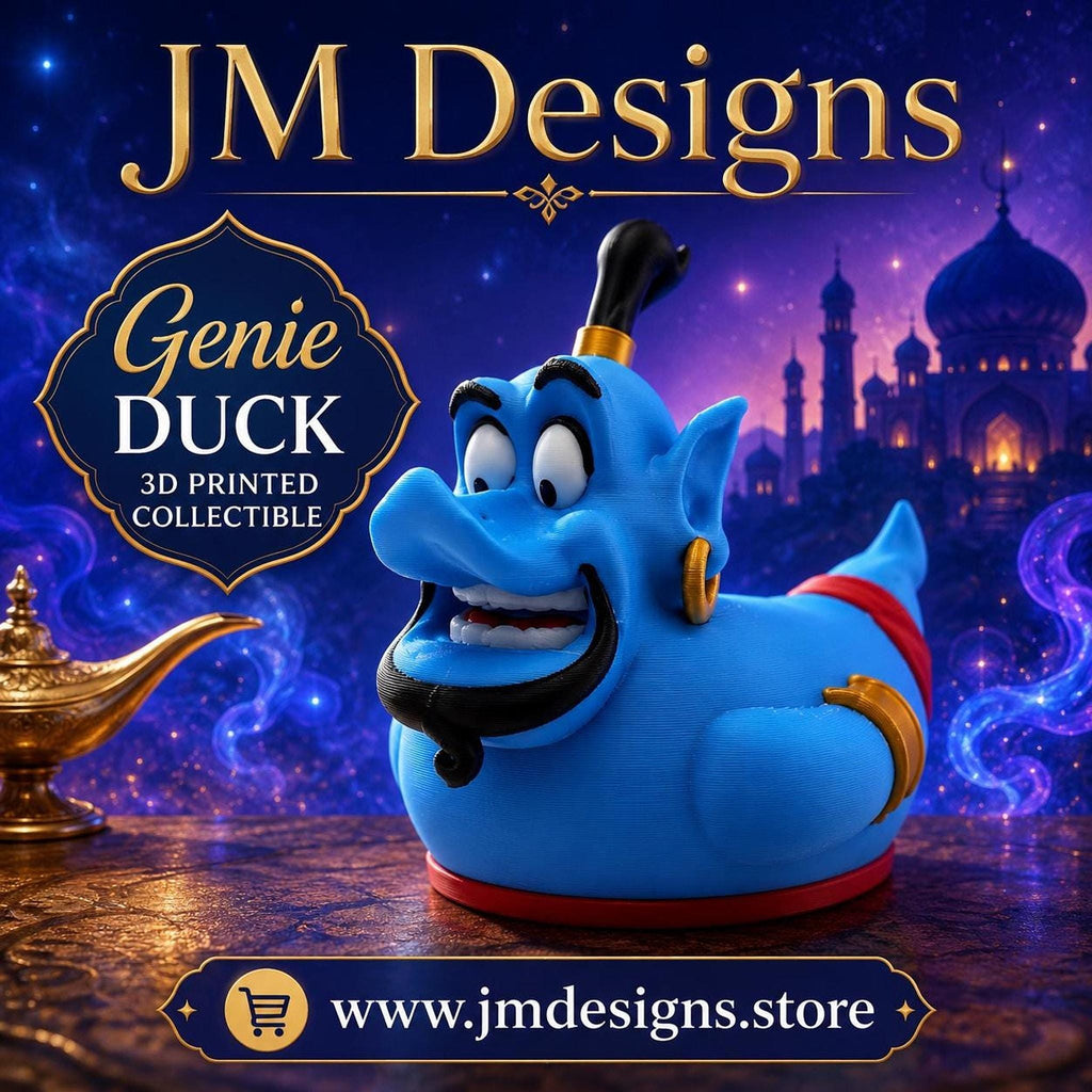 Disney inspired Genie Duck Figurine Set, 3D Printed Character Collection from Aladdin - JM Designs