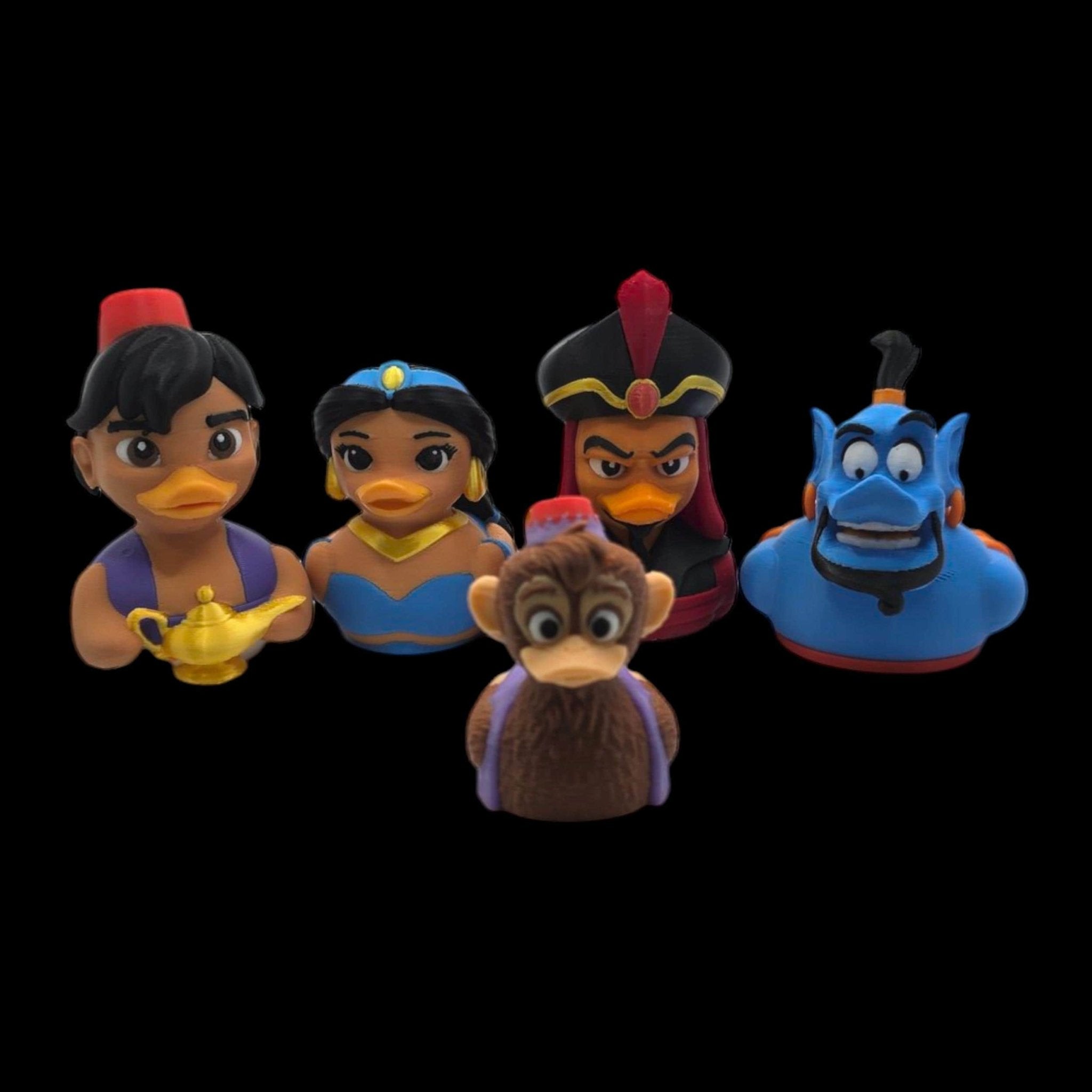 Disney inspired Jafar Duck Figurine Set, Aladdin Characters Collection - JM Designs