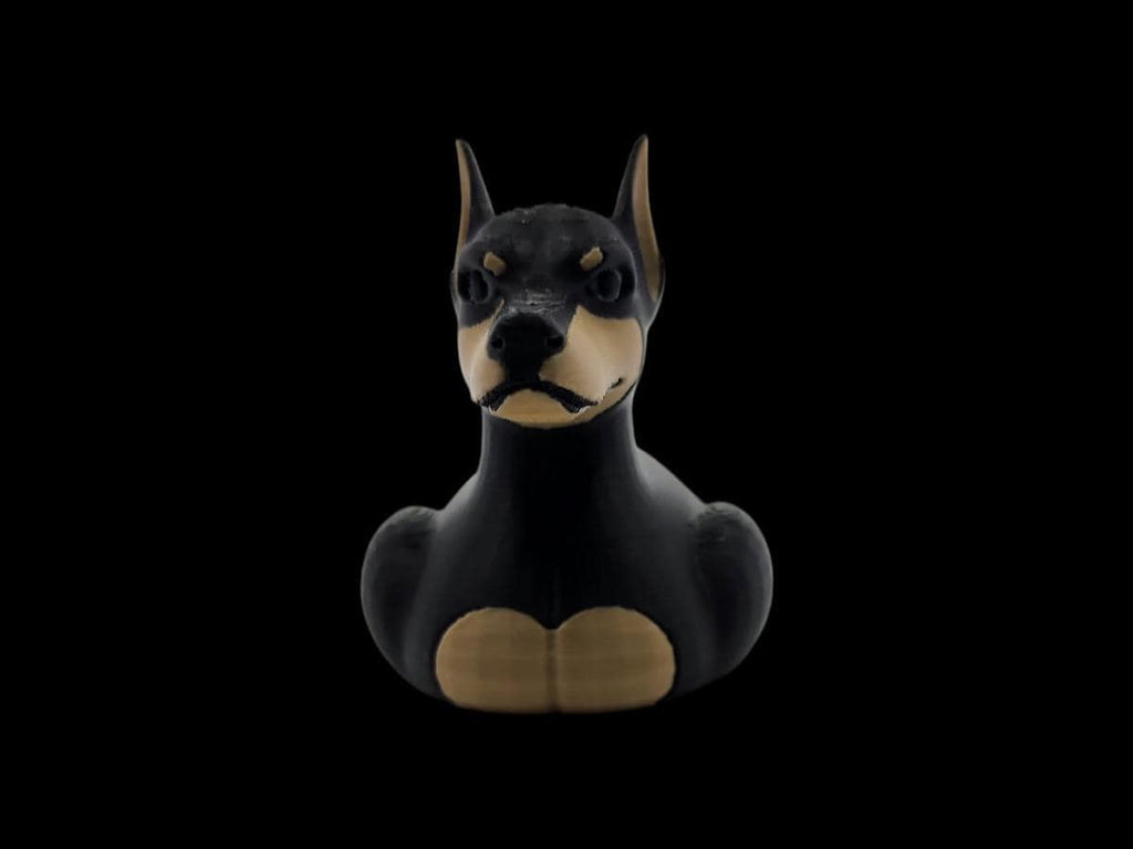 Doberman Duck Jeep Ducking Black Tan Duck Desk Cruise Decor Animal Lover - JM Designs