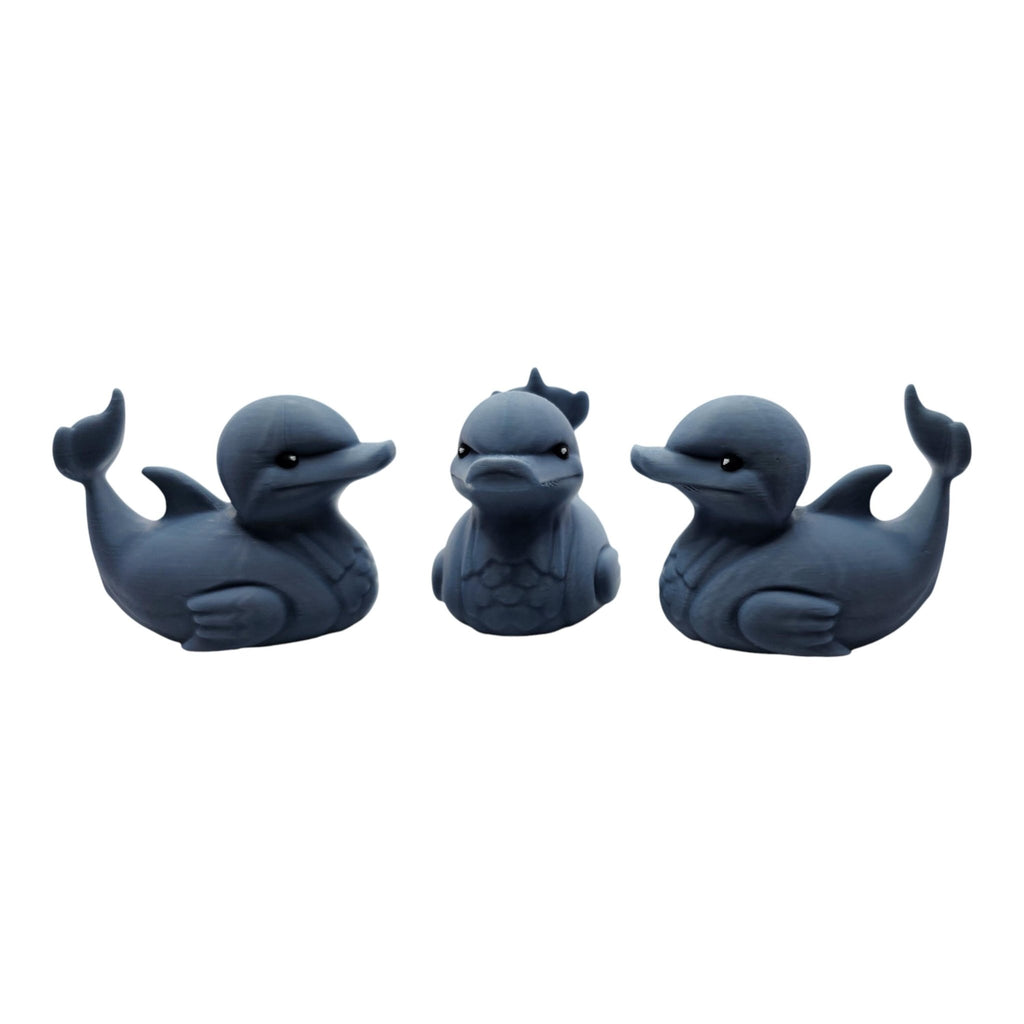 Dolphin Duck Animal Decoration Unique Novelty Item Gray Sculpture Artistic - JM Designs
