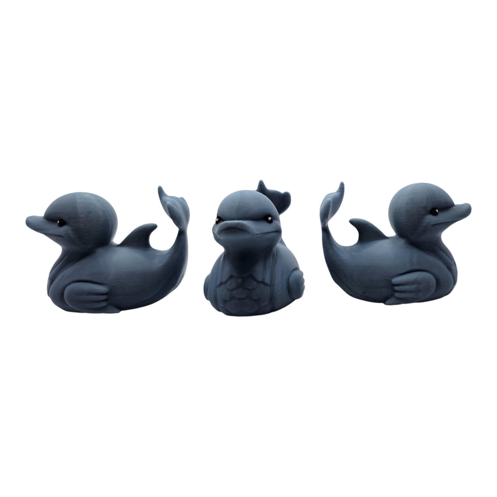 Dolphin Duck Animal Decoration Unique Novelty Item Gray Sculpture Artistic - JM Designs