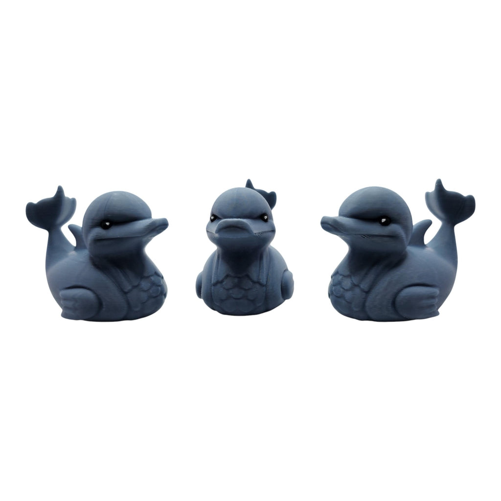 Dolphin Duck Animal Decoration Unique Novelty Item Gray Sculpture Artistic - JM Designs