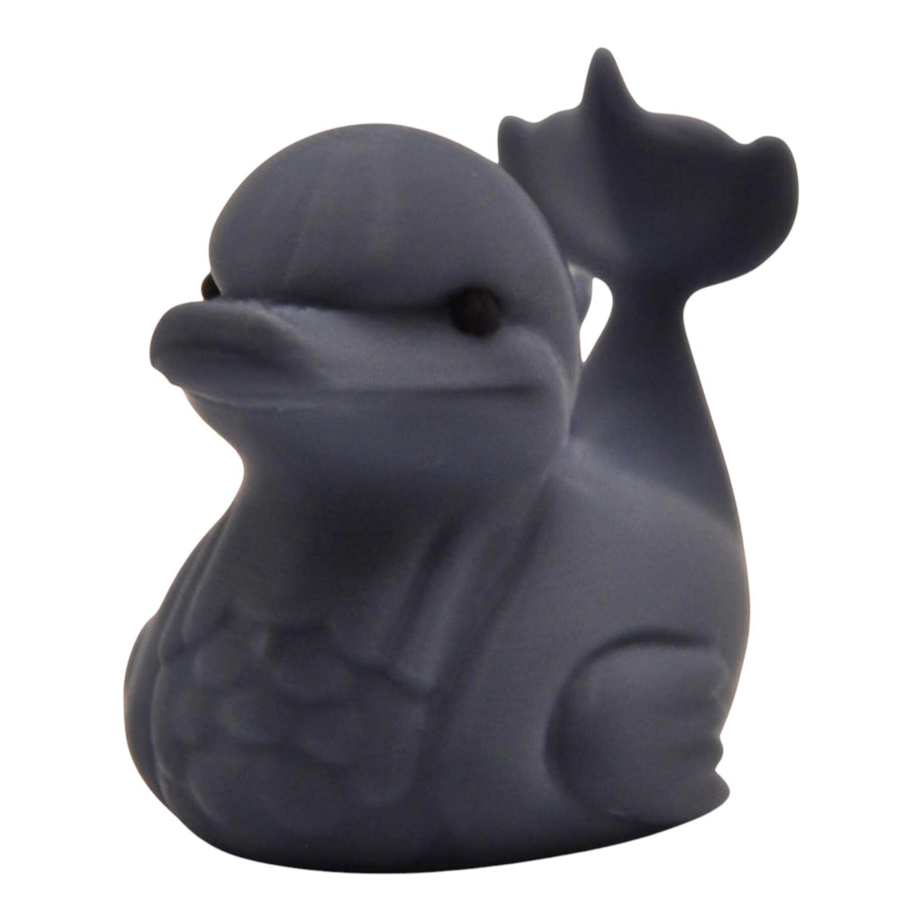 Dolphin Duck Animal Decoration Unique Novelty Item Gray Sculpture Artistic - JM Designs