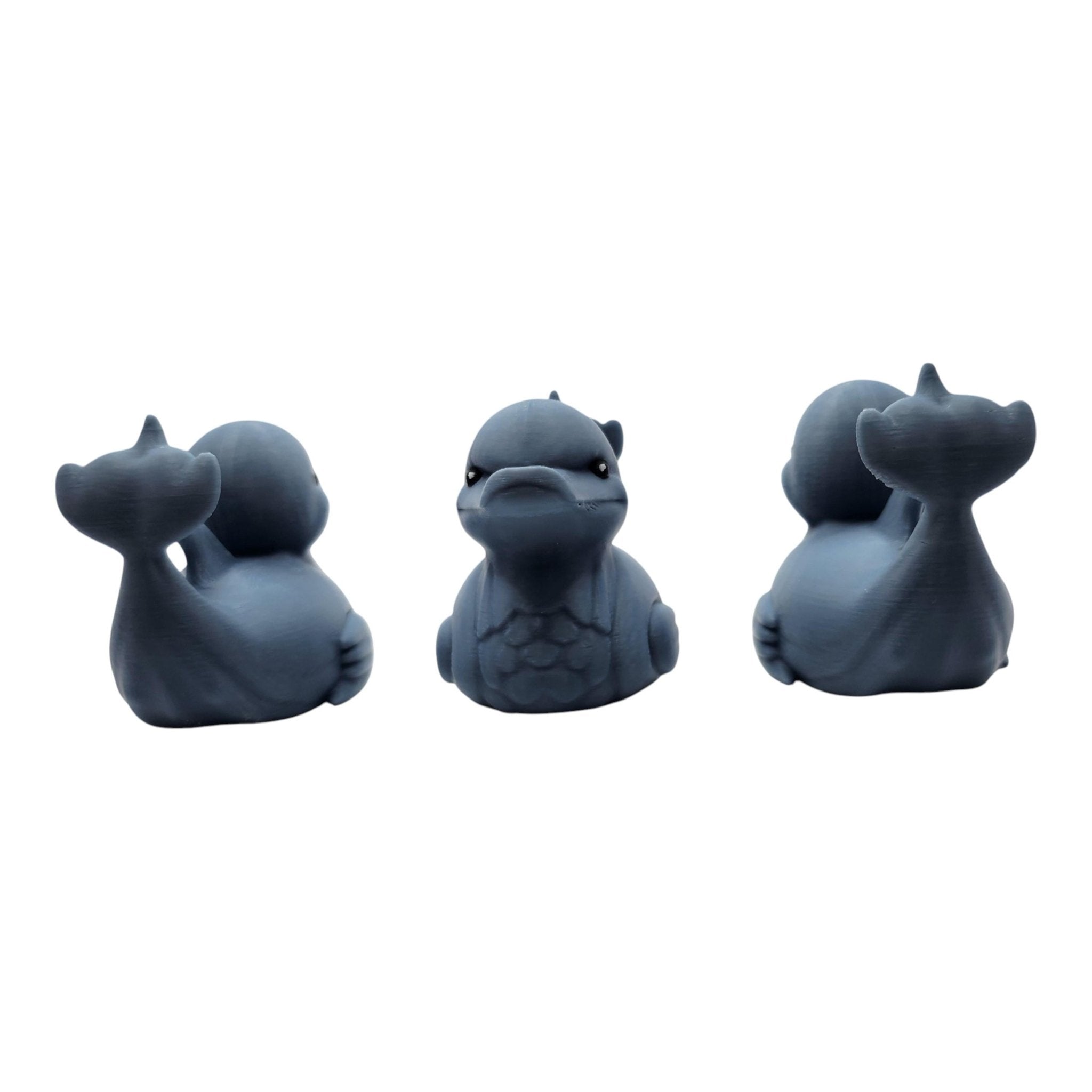 Dolphin Duck Animal Decoration Unique Novelty Item Gray Sculpture Artistic - JM Designs