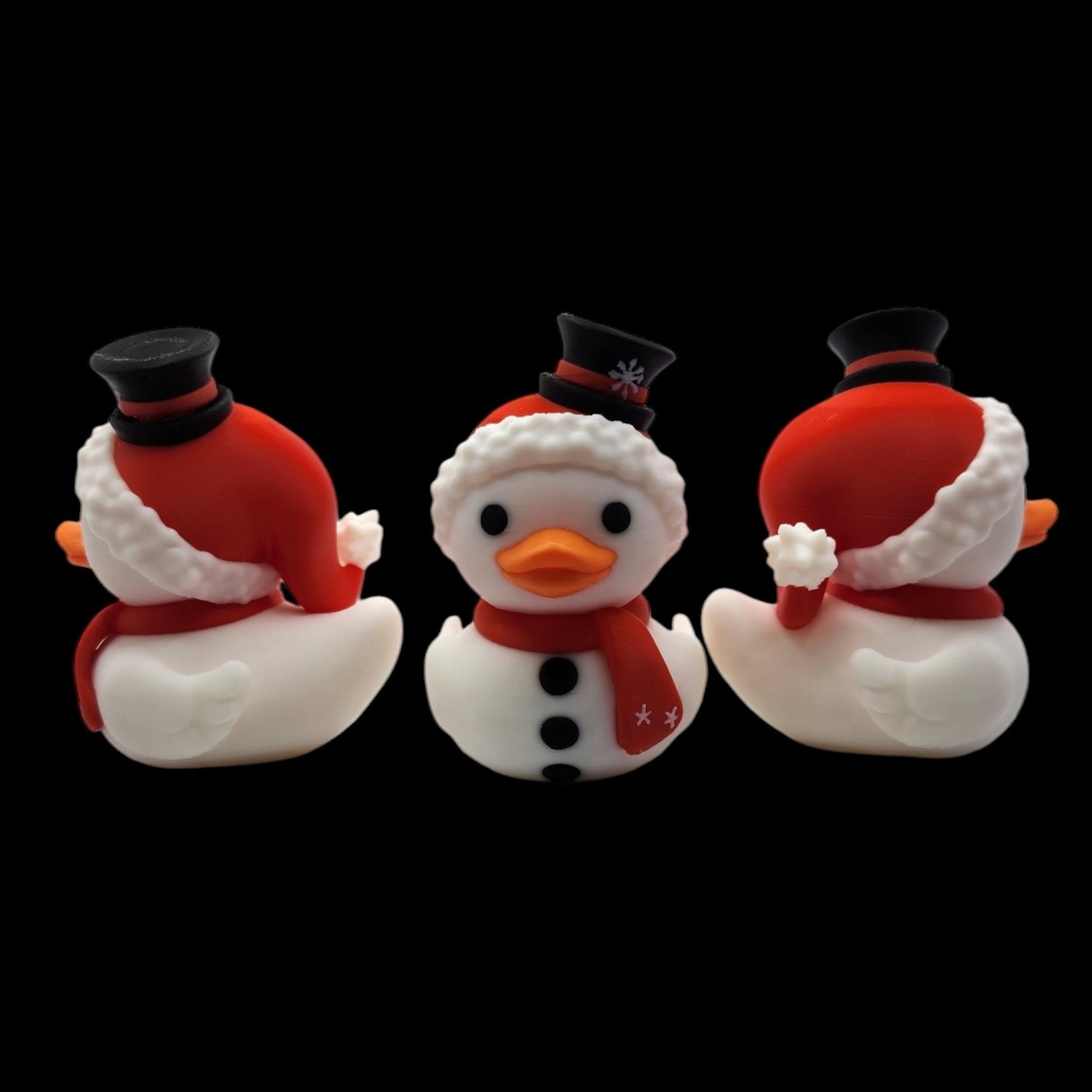 Duck Snowman Figure, Adorable Holiday Decoration for Christmas Decor - JM Designs
