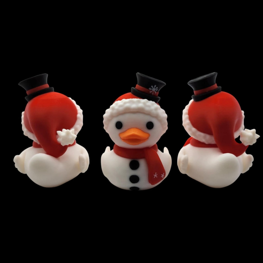 Duck Snowman Figure, Adorable Holiday Decoration for Christmas Decor - JM Designs