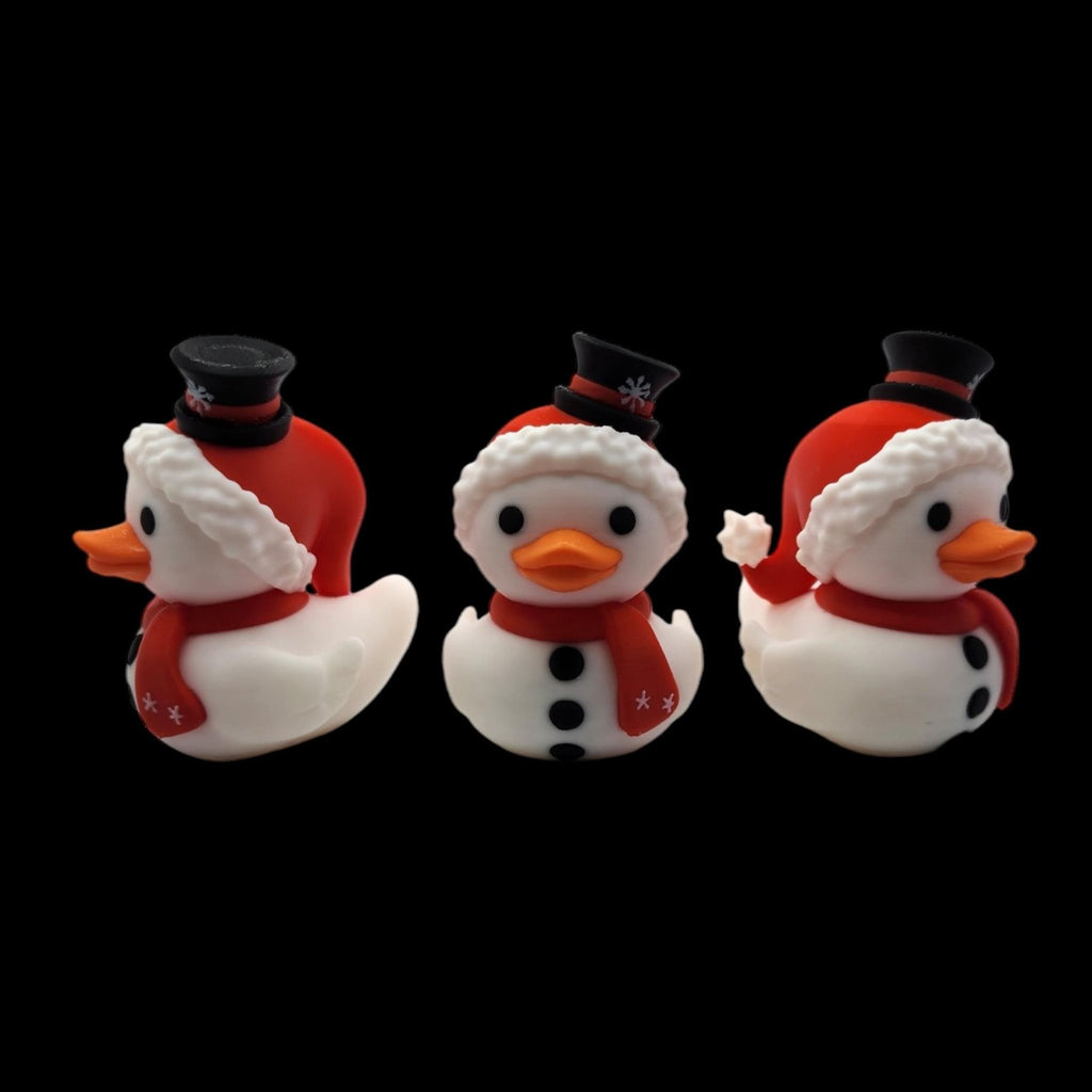 Duck Snowman Figure, Adorable Holiday Decoration for Christmas Decor - JM Designs