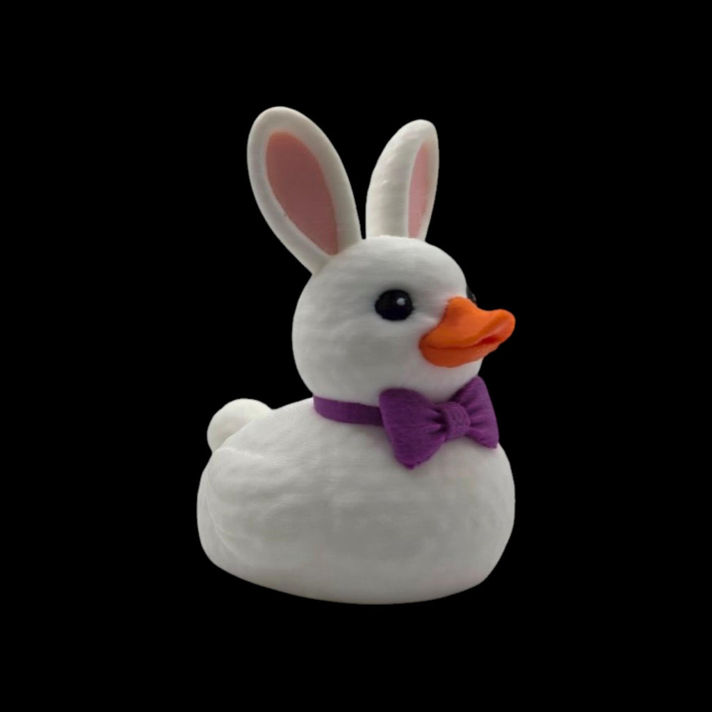 Easter Bunny Duck 2 Color to Choose Desk Accessory Car Figurine White Character Whimsical - JM Designs
