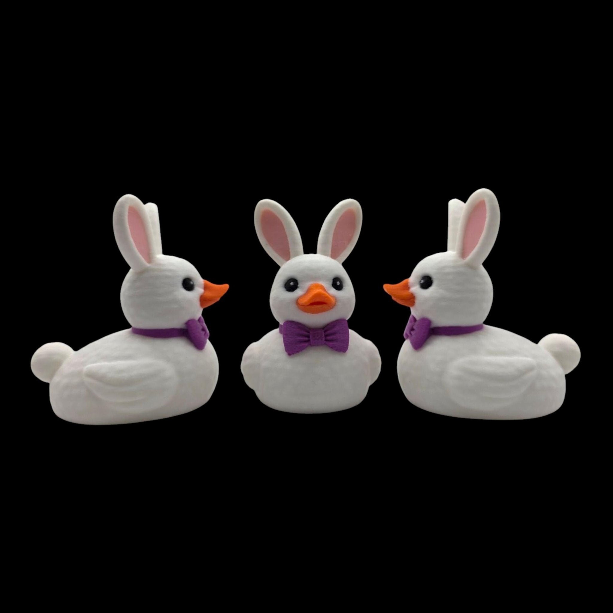 Easter Bunny Duck 2 Color to Choose Desk Accessory Car Figurine White Character Whimsical - JM Designs
