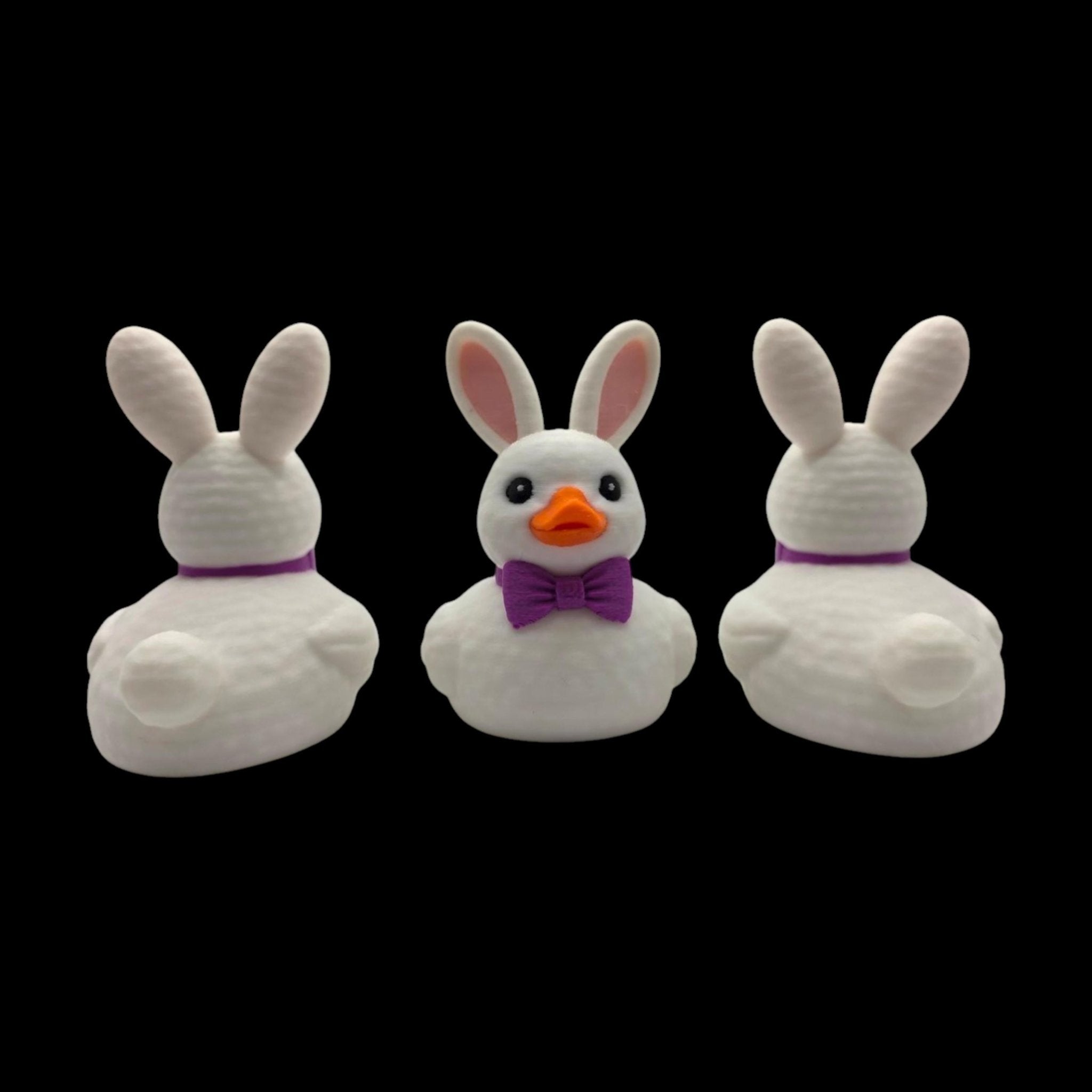 Easter Bunny Duck 2 Color to Choose Desk Accessory Car Figurine White Character Whimsical - JM Designs