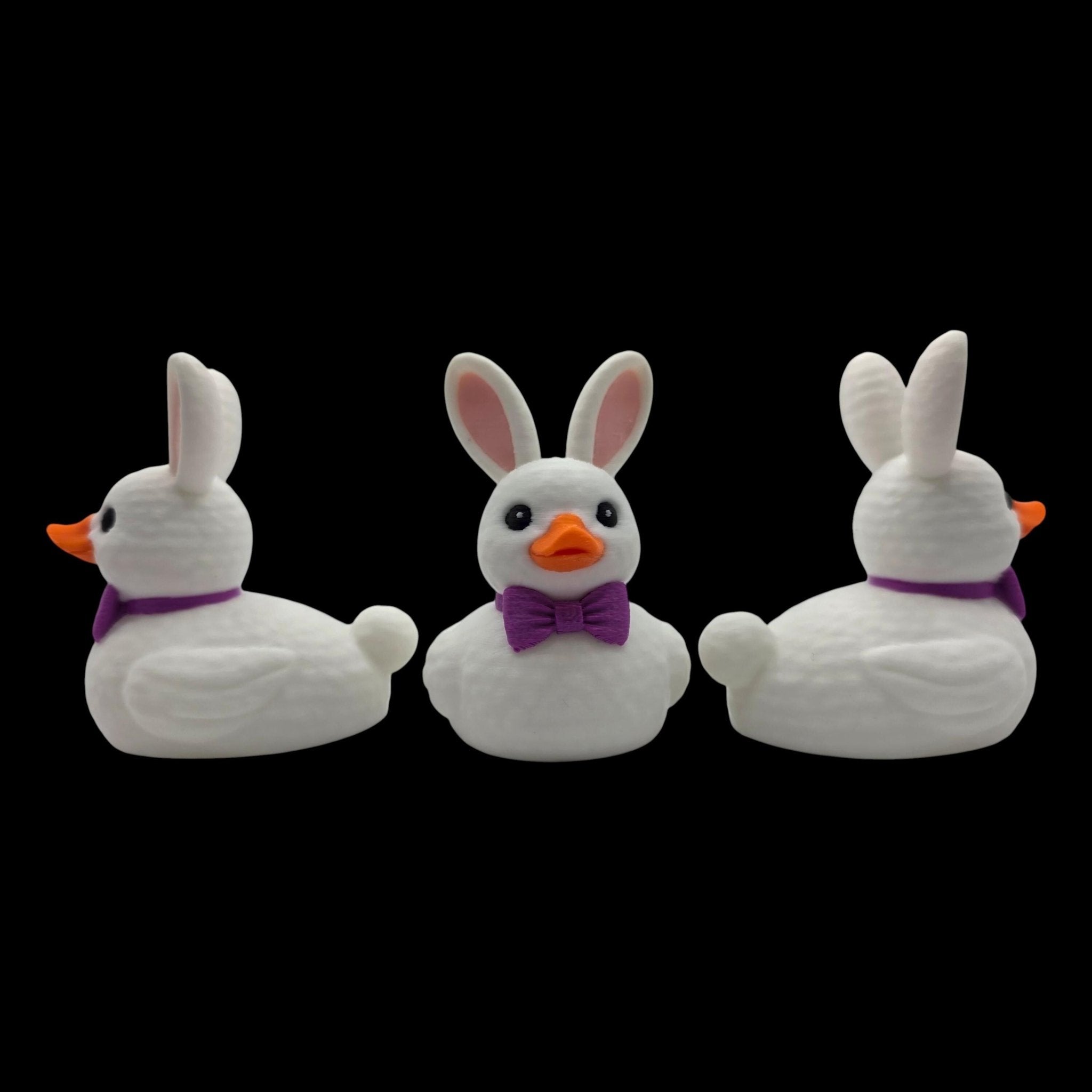 Easter Bunny Duck 2 Color to Choose Desk Accessory Car Figurine White Character Whimsical - JM Designs