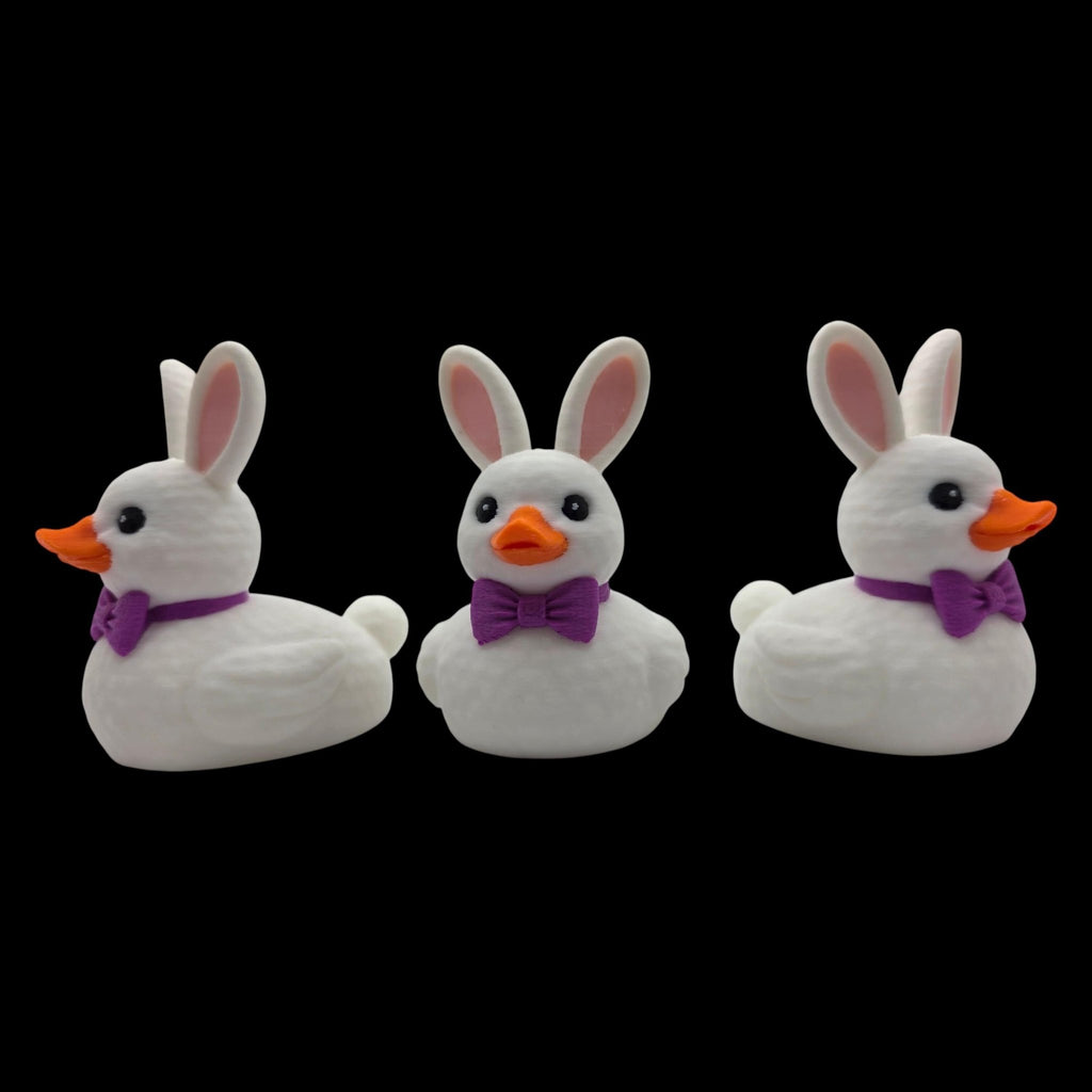 Easter Bunny Duck 2 Color to Choose Desk Accessory Car Figurine White Character Whimsical - JM Designs