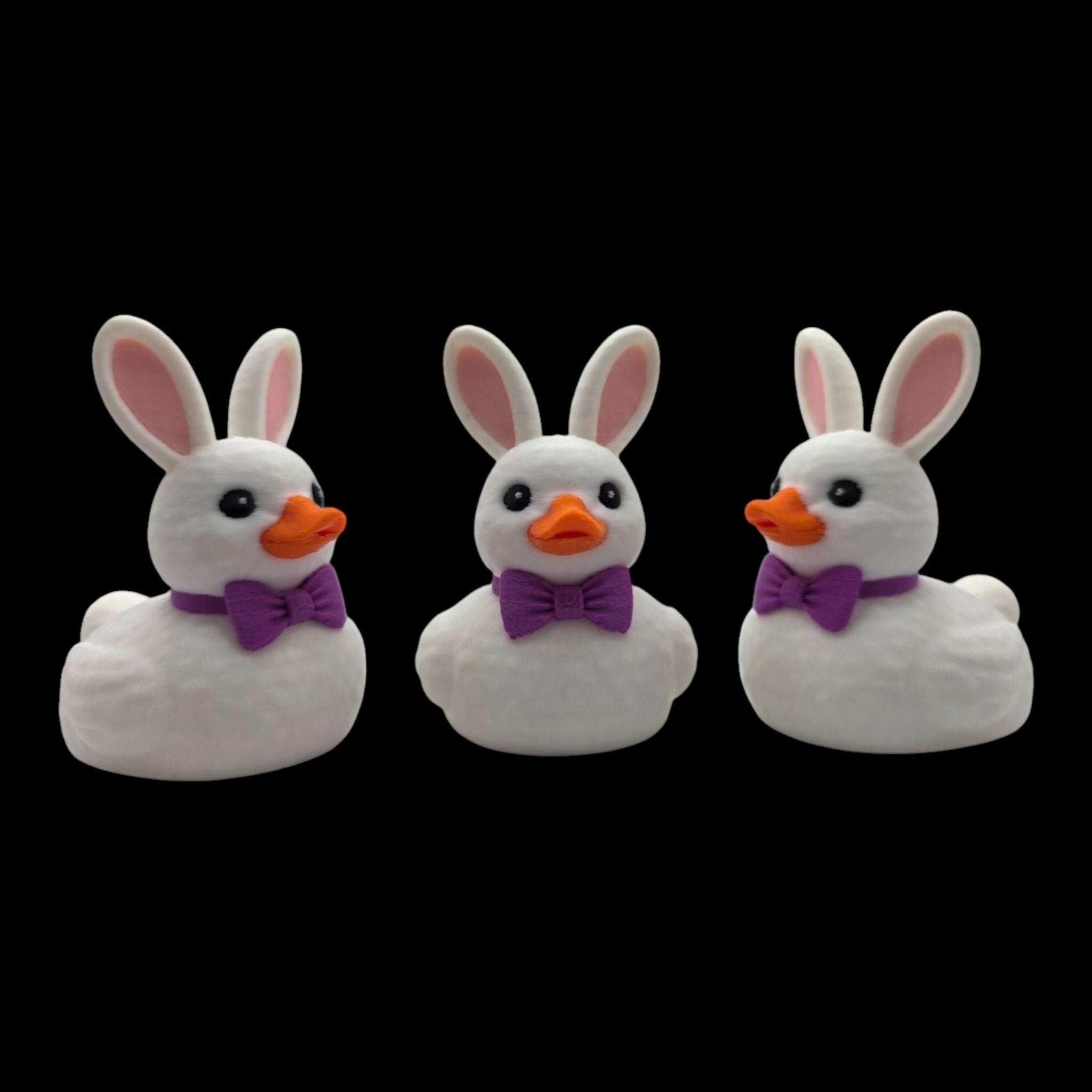 Easter Bunny Duck 2 Color to Choose Desk Accessory Car Figurine White Character Whimsical - JM Designs