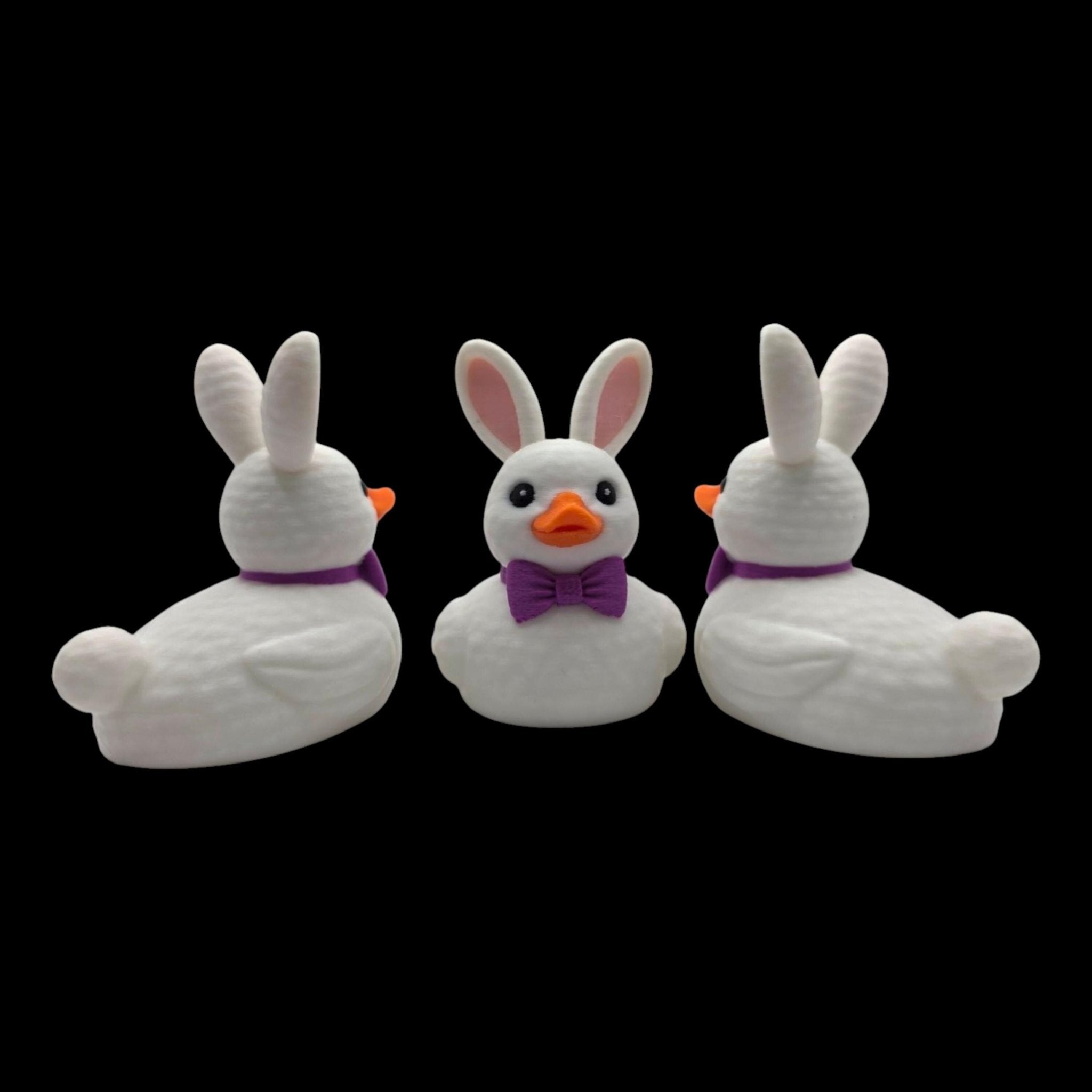 Easter Bunny Duck 2 Color to Choose Desk Accessory Car Figurine White Character Whimsical - JM Designs