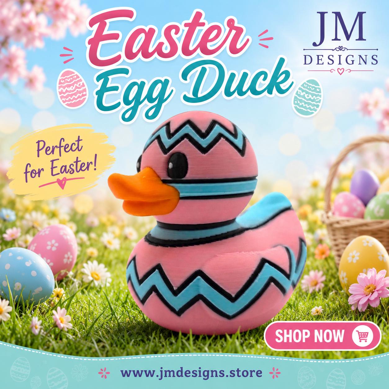 Easter Bunny Duck Dashboard Decoration Desk Accessory Car Figurine Pink Character Whimsical - JM Designs
