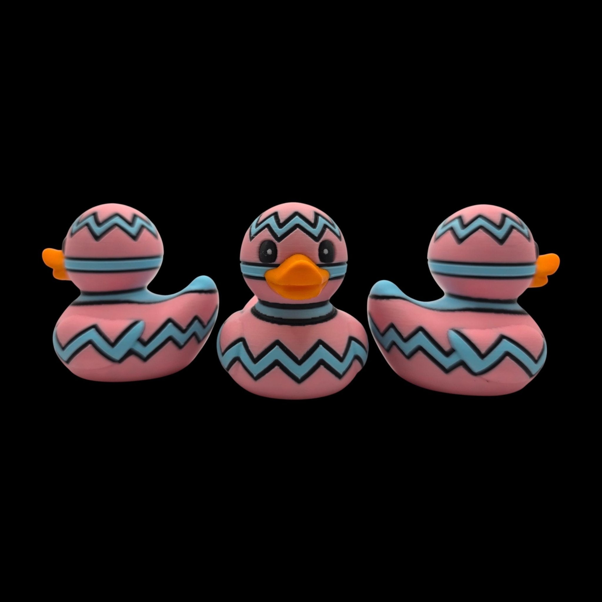 Easter Bunny Duck Dashboard Decoration Desk Accessory Car Figurine Pink Character Whimsical - JM Designs