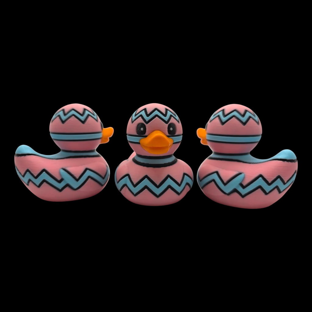 Easter Bunny Duck Dashboard Decoration Desk Accessory Car Figurine Pink Character Whimsical - JM Designs