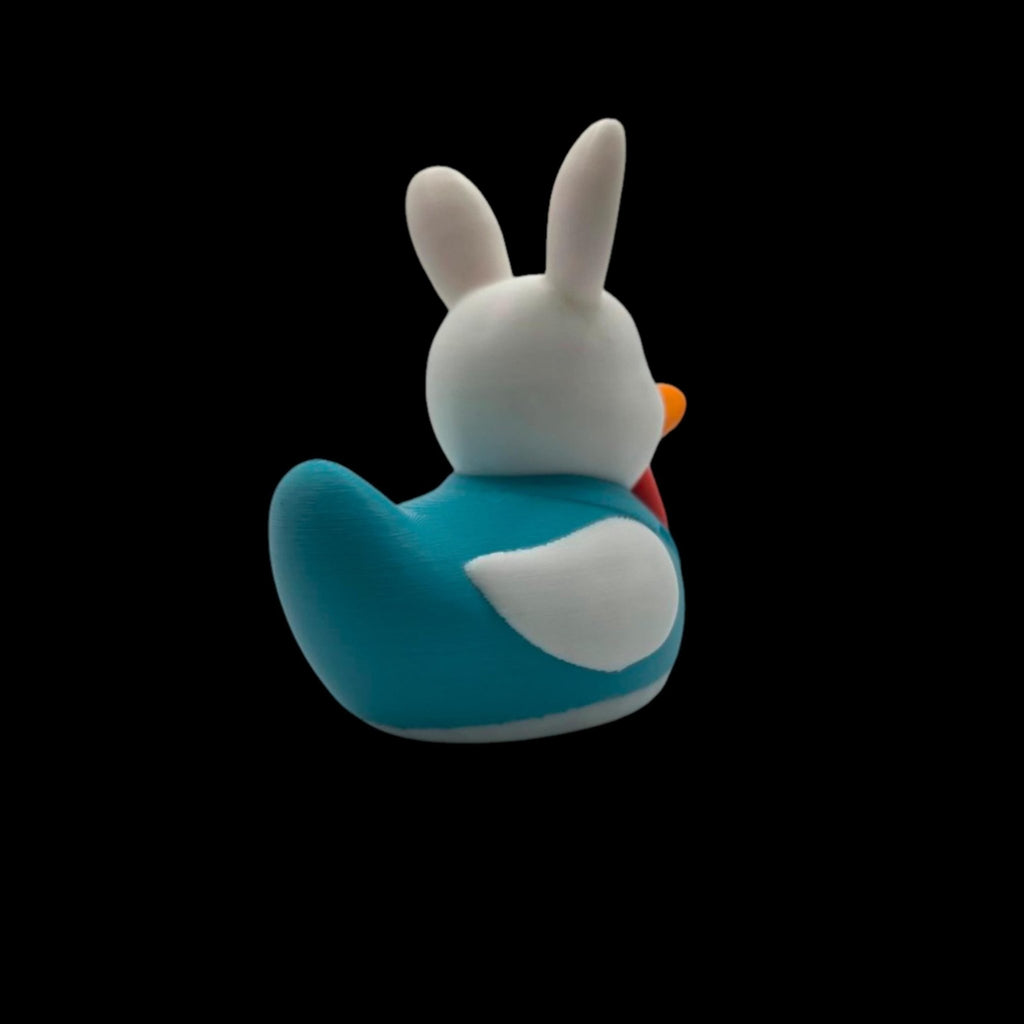 Easter Bunny Duck Dashboard Decoration Desk Accessory Car Figurine Teal Character Whimsical - JM Designs