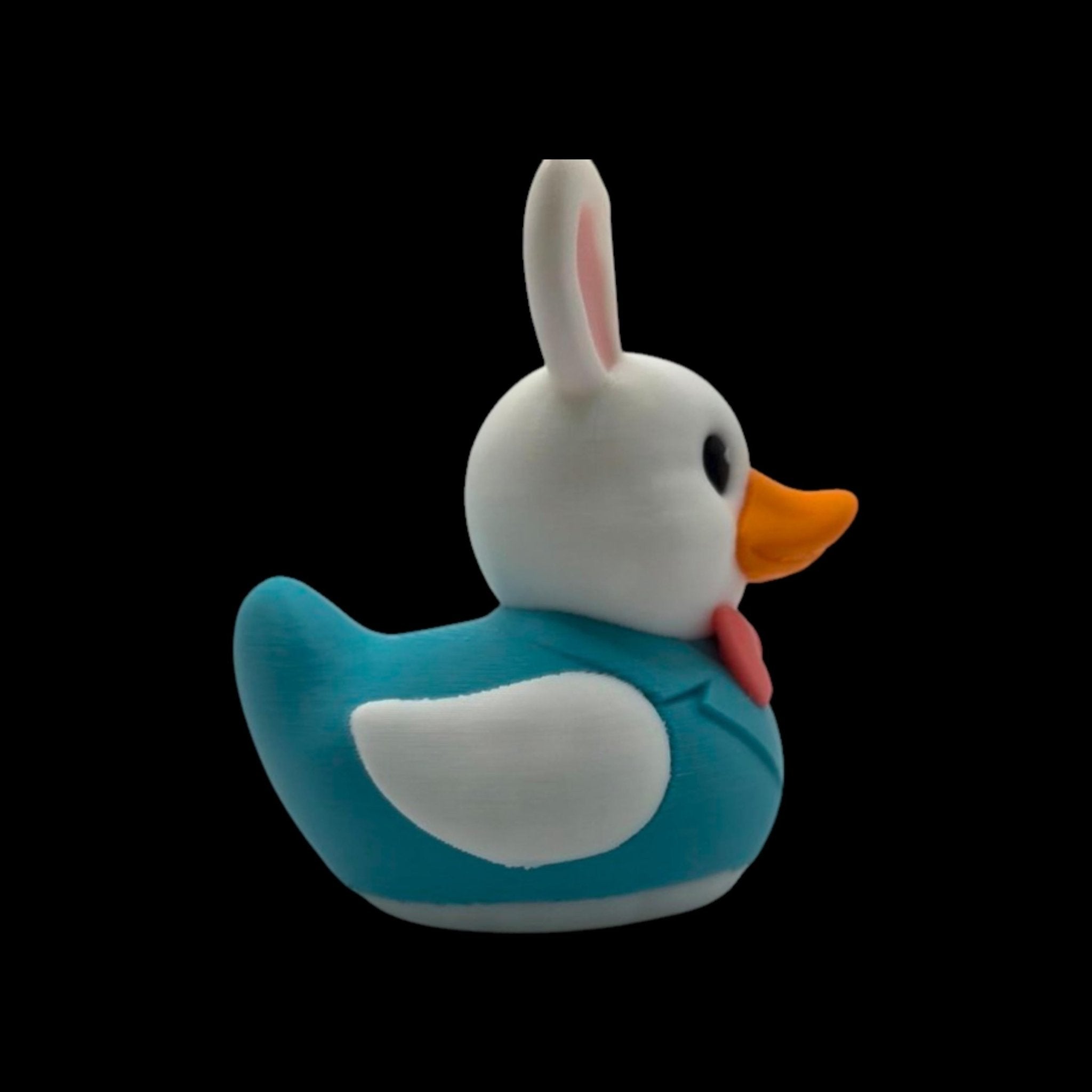Easter Bunny Duck Dashboard Decoration Desk Accessory Car Figurine Teal Character Whimsical - JM Designs