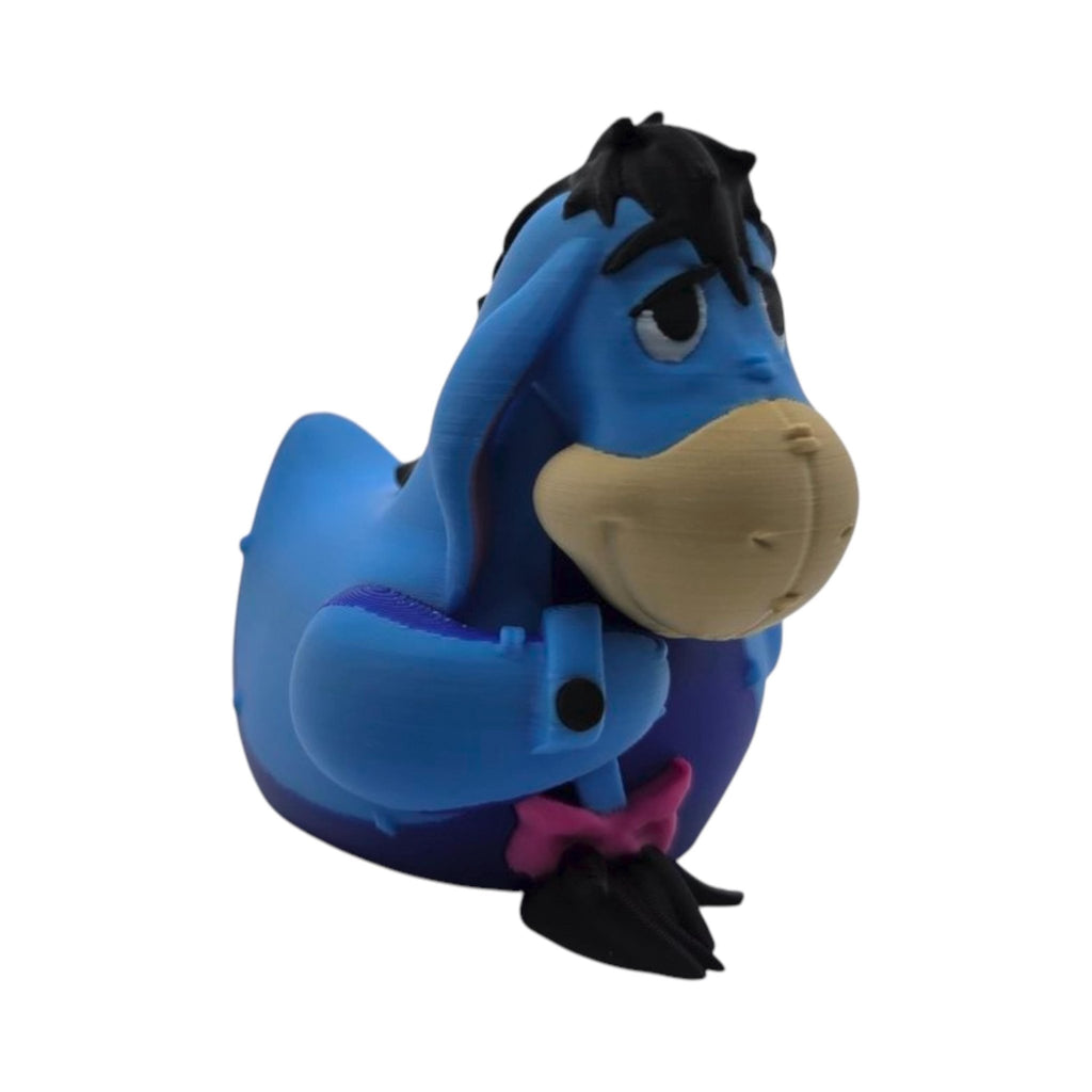 Eeyore Inspired Duck Gray & Black Funny Jeep Ducking Quirky Collectible Figurine Gag Gift Car - JM Designs