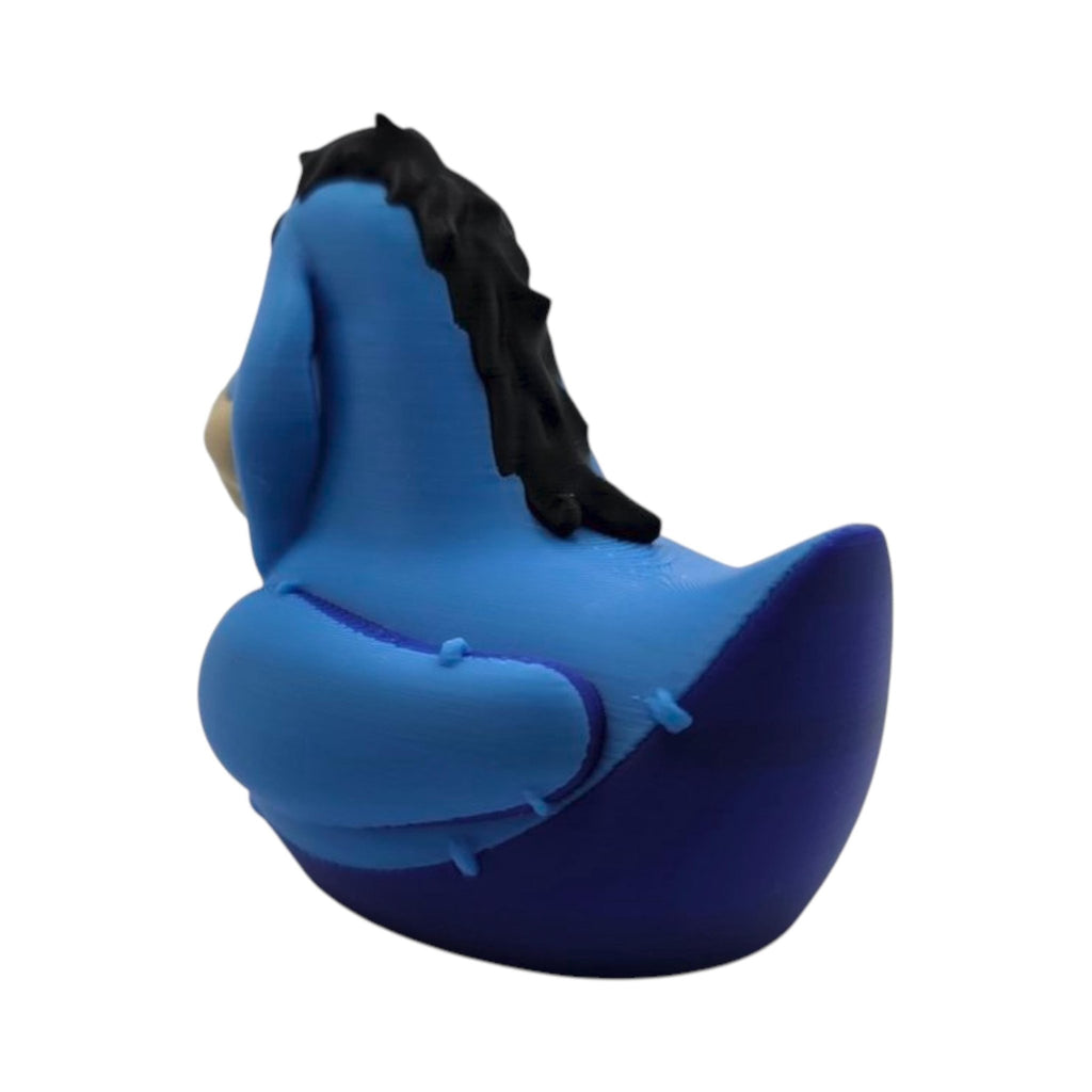 Eeyore Inspired Duck Gray & Black Funny Jeep Ducking Quirky Collectible Figurine Gag Gift Car - JM Designs