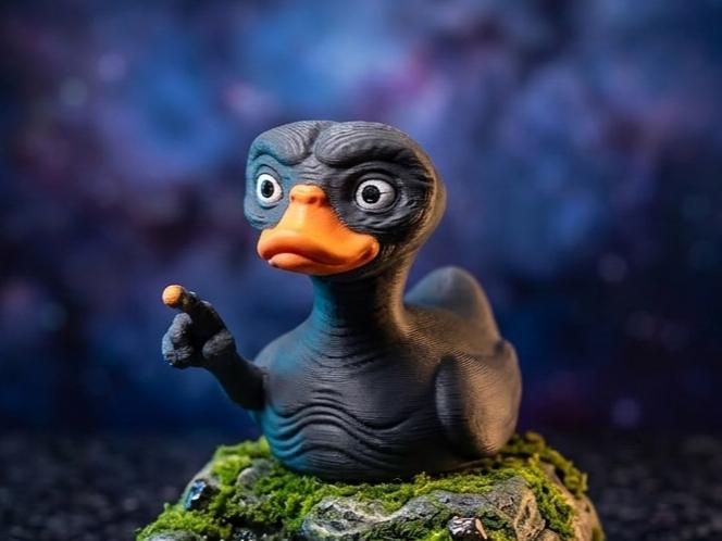 Et Inspired Duck Figure Shelf Piece Jeep Dashboard Ornament Car Accessory Extraterrestrial Phone Home - JM Designs