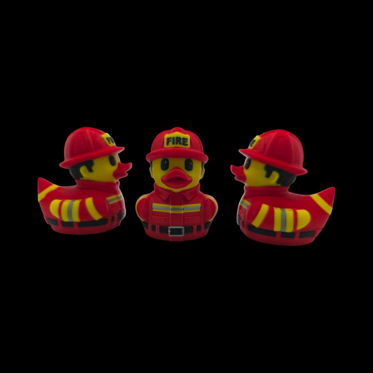 Fire Fighter Duck Dashboard Decoration Cruise Ship Hiding Game Party Favor Fireman Desk Collectible - JM Designs