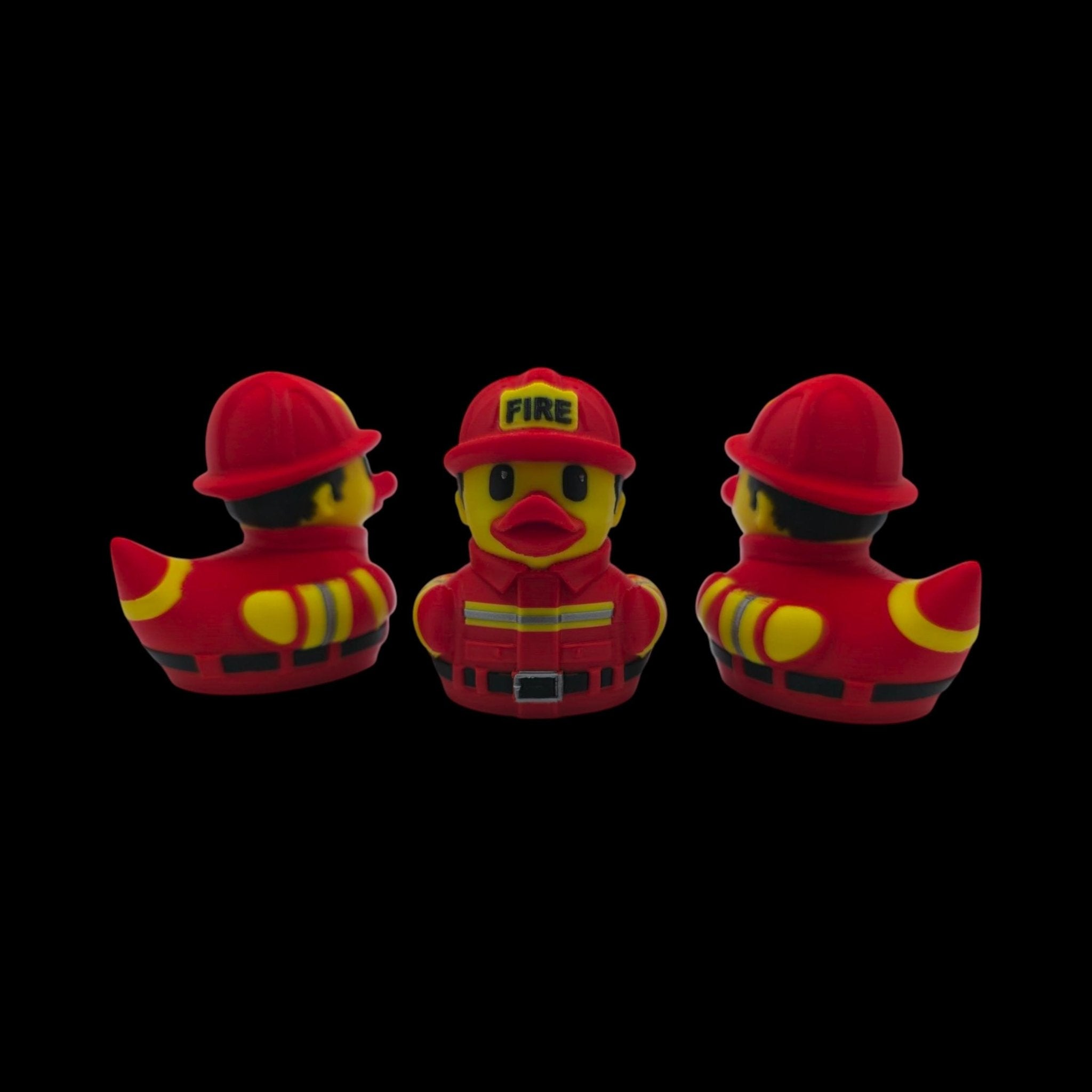 Fire Fighter Duck Dashboard Decoration Cruise Ship Hiding Game Party Favor Fireman Desk Collectible - JM Designs