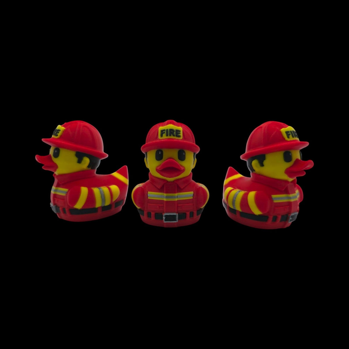Fire Fighter Duck Dashboard Decoration Cruise Ship Hiding Game Party Favor Fireman Desk Collectible - JM Designs