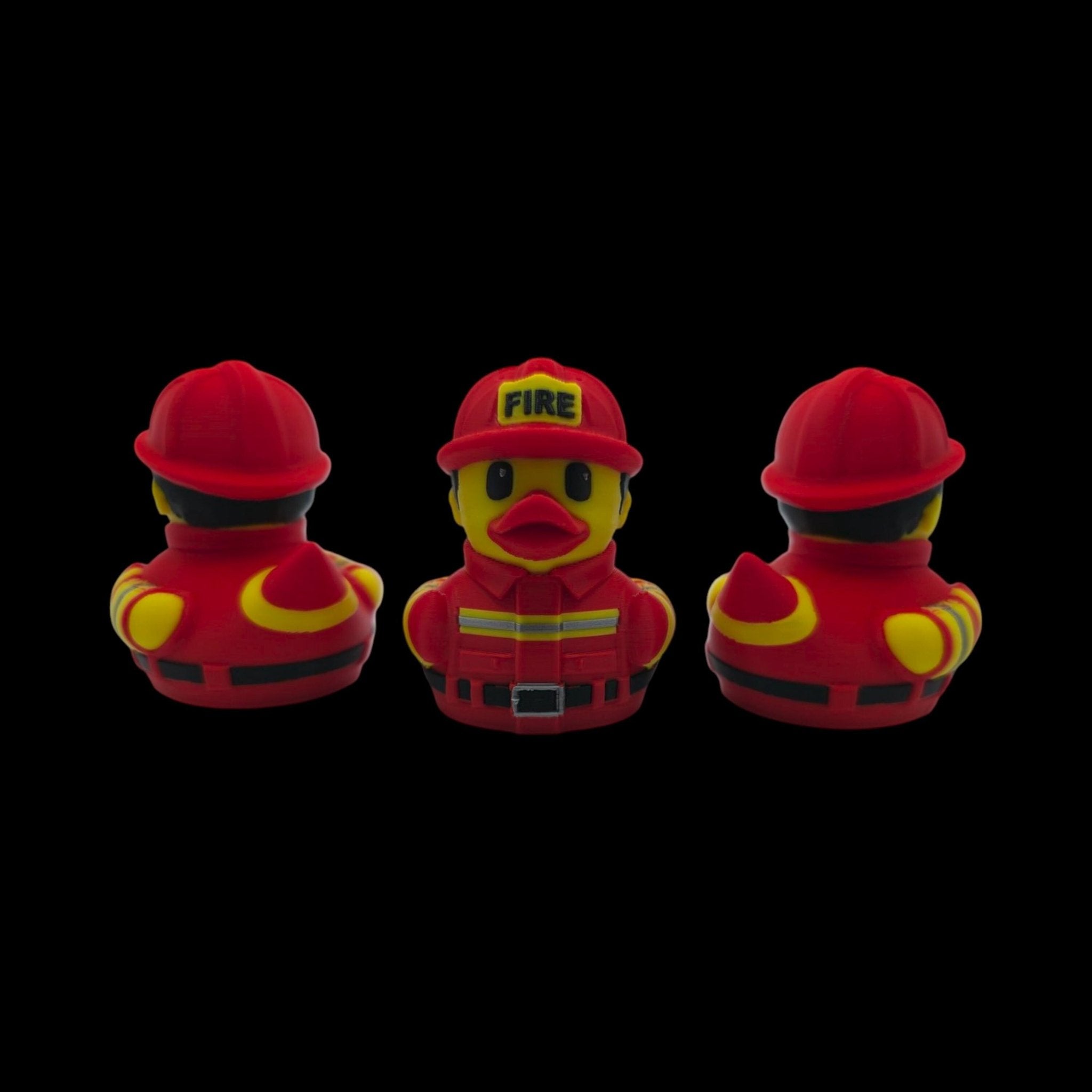Fire Fighter Duck Dashboard Decoration Cruise Ship Hiding Game Party Favor Fireman Desk Collectible - JM Designs