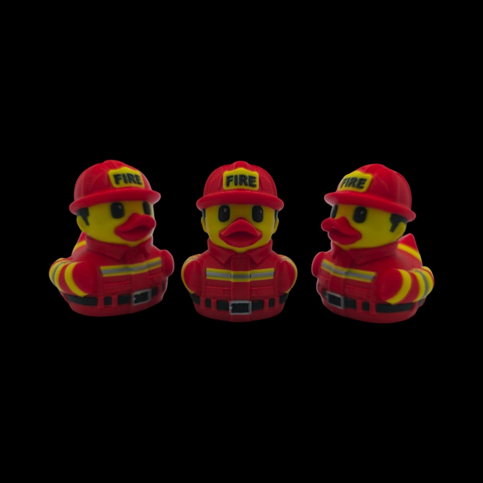 Fire Fighter Duck Dashboard Decoration Cruise Ship Hiding Game Party Favor Fireman Desk Collectible - JM Designs