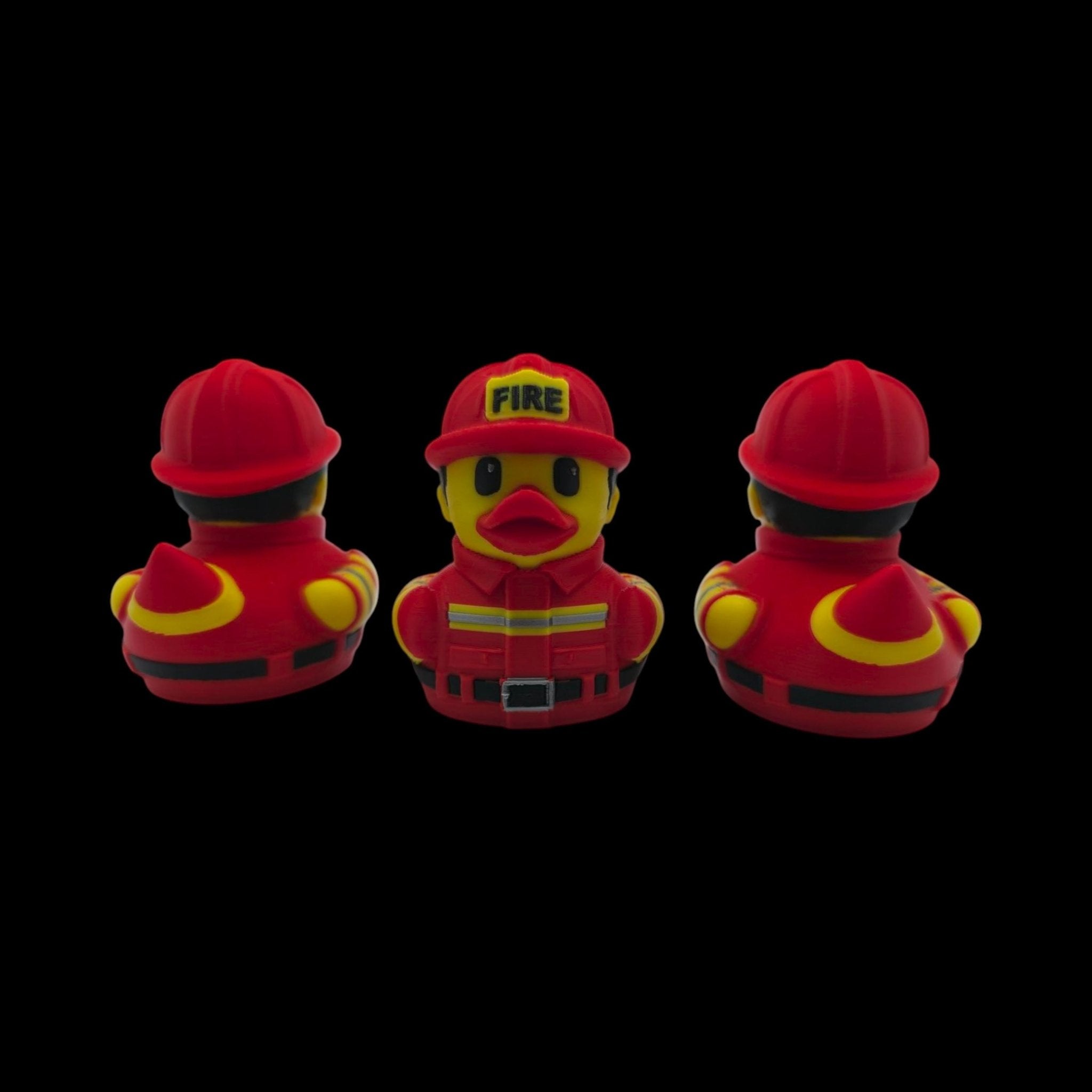 Fire Fighter Duck Dashboard Decoration Cruise Ship Hiding Game Party Favor Fireman Desk Collectible - JM Designs