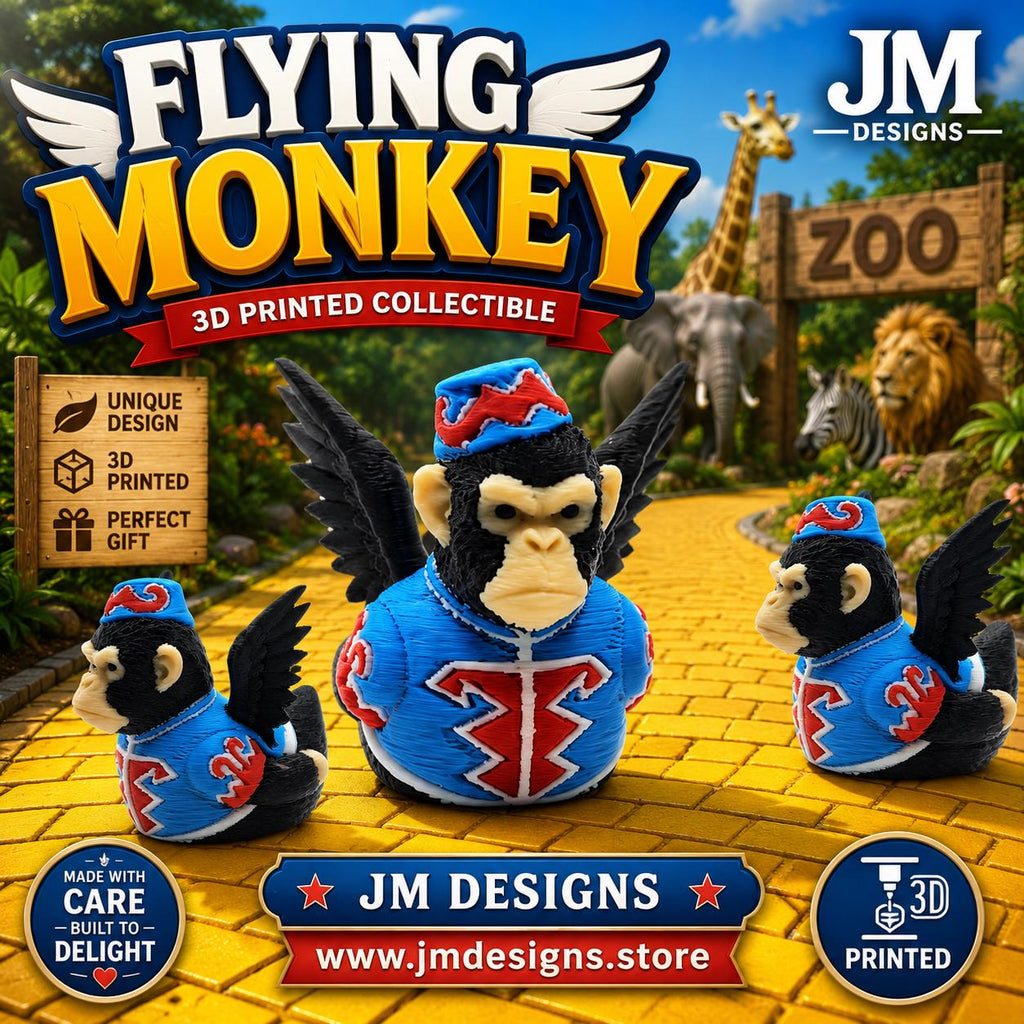 Flying Monkey Inspired Duck Collection Movie Character Figurine Set Fantasy Gift Emerald City Story - JM Designs