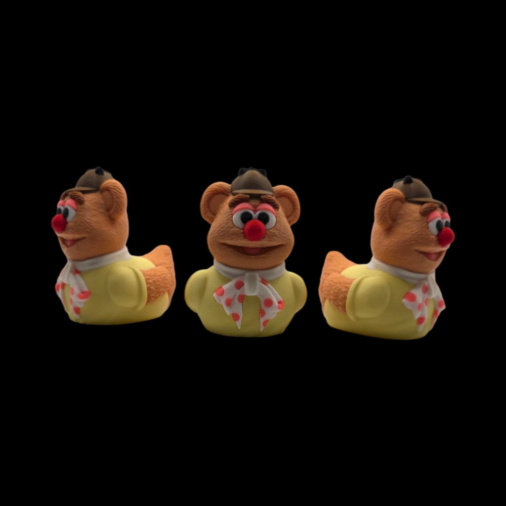 Fozzie Bear Duck Figurine Collectible Cartoon Character Display Decoration Desk Accessory Miniature Statue Novelty Gift Muppet Mashup Comedy - JM Designs