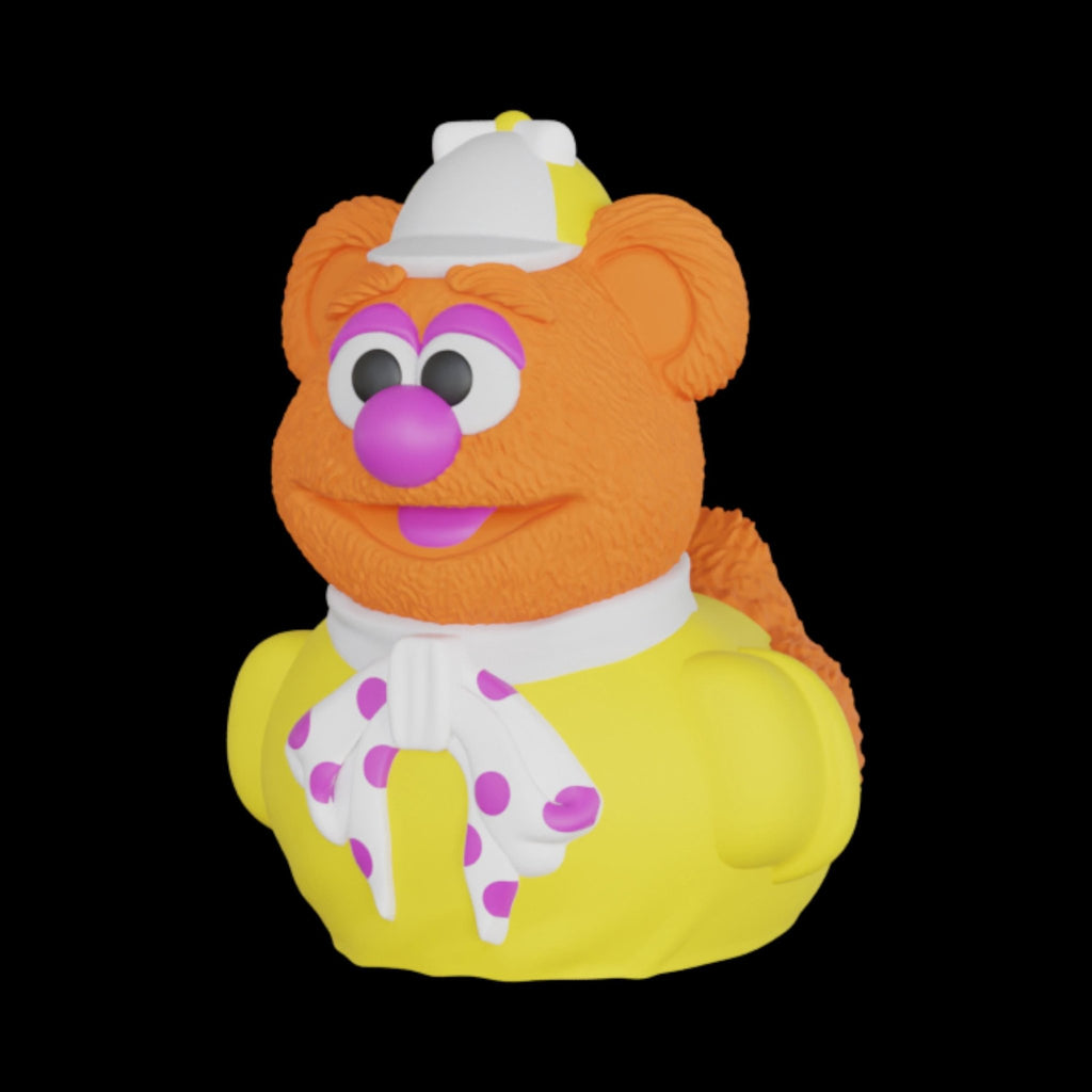 Fozzie Bear Duck Figurine Collectible Cartoon Character Display Decoration Desk Accessory Miniature Statue Novelty Gift Muppet Mashup Comedy - JM Designs
