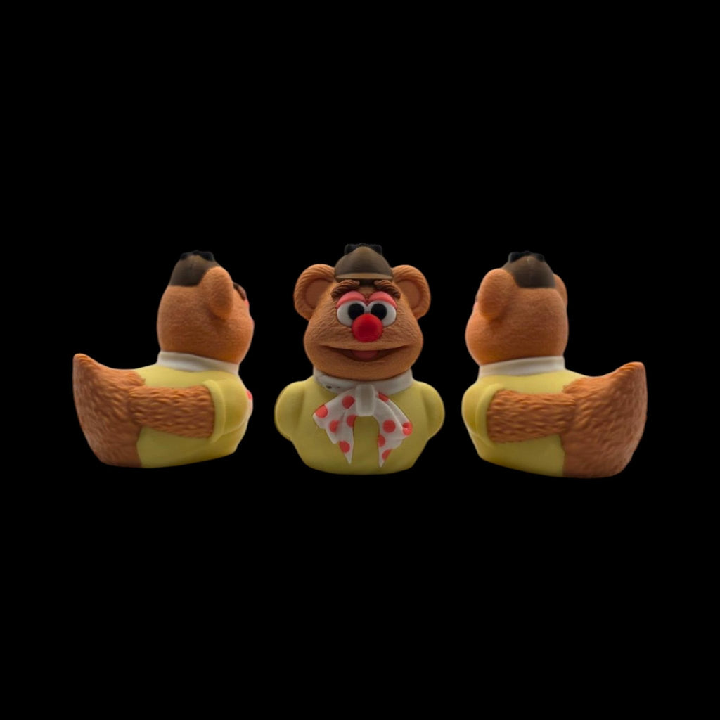 Fozzie Bear Duck Figurine Collectible Cartoon Character Display Decoration Desk Accessory Miniature Statue Novelty Gift Muppet Mashup Comedy - JM Designs