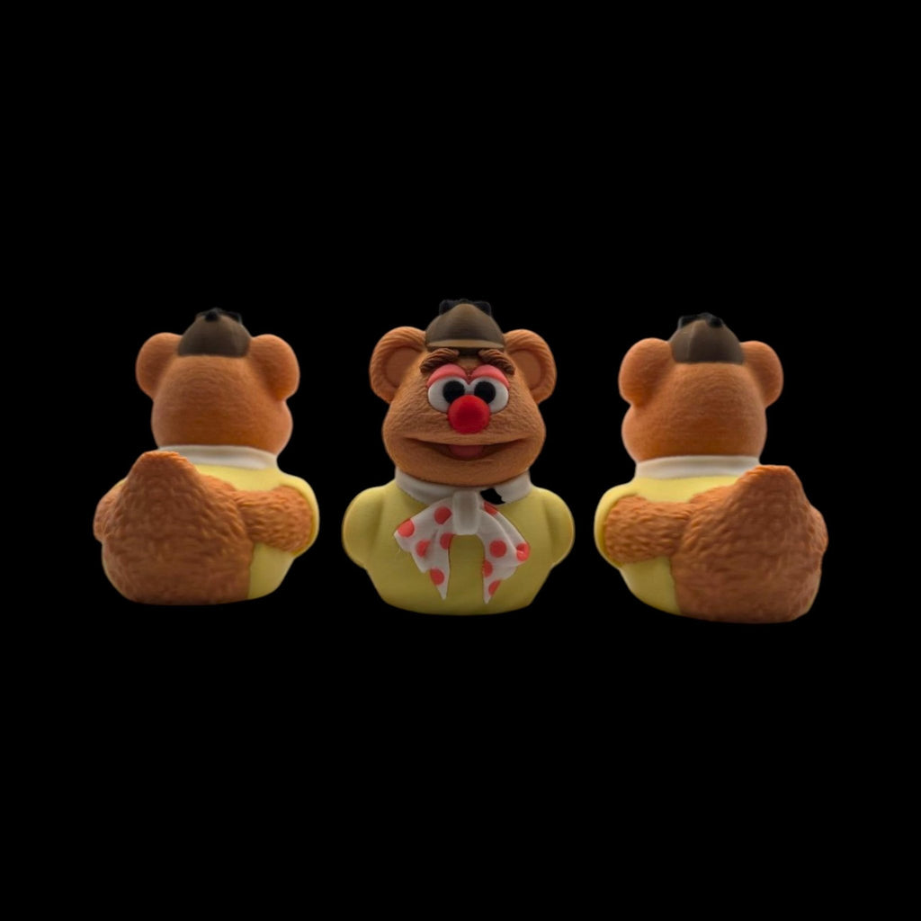 Fozzie Bear Duck Figurine Collectible Cartoon Character Display Decoration Desk Accessory Miniature Statue Novelty Gift Muppet Mashup Comedy - JM Designs