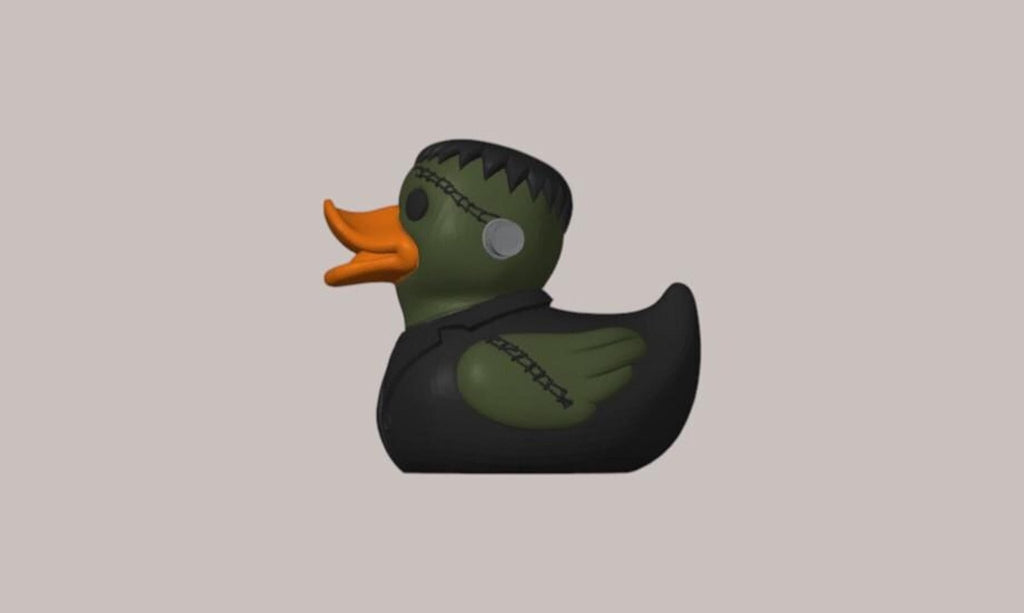 Frankenstein Duck Halloween Decoration, 3D Printed Frankenduck for Jeep or Bath - JM Designs