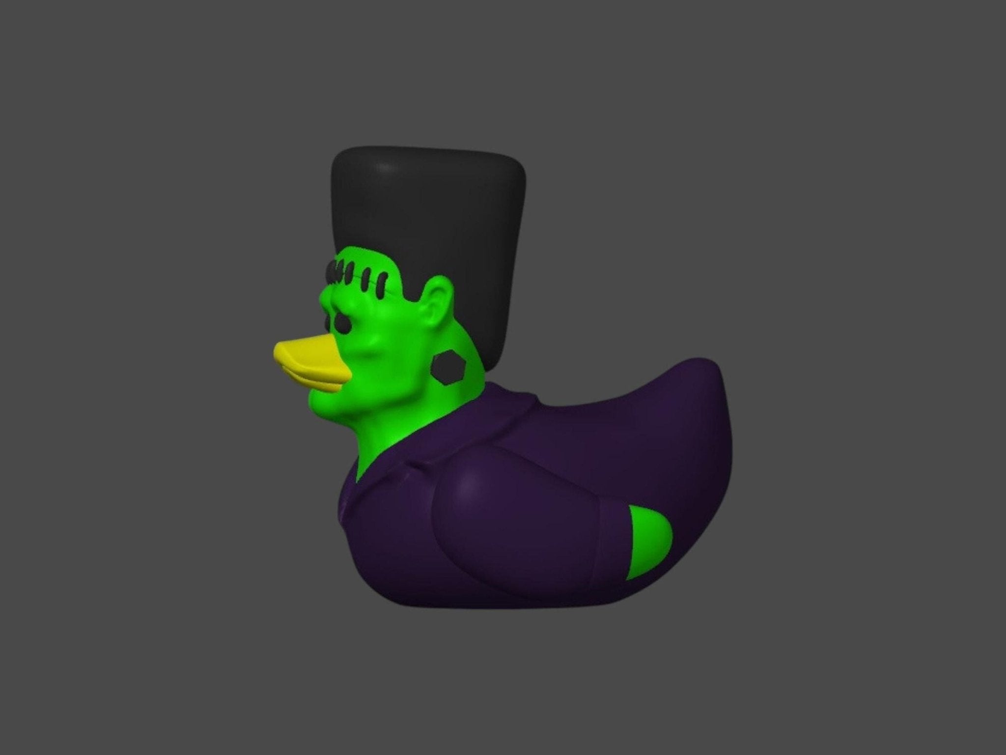Frankenstein Duck Halloween Decoration, 3D Printed Frankenduck for Jeep or Bath - JM Designs