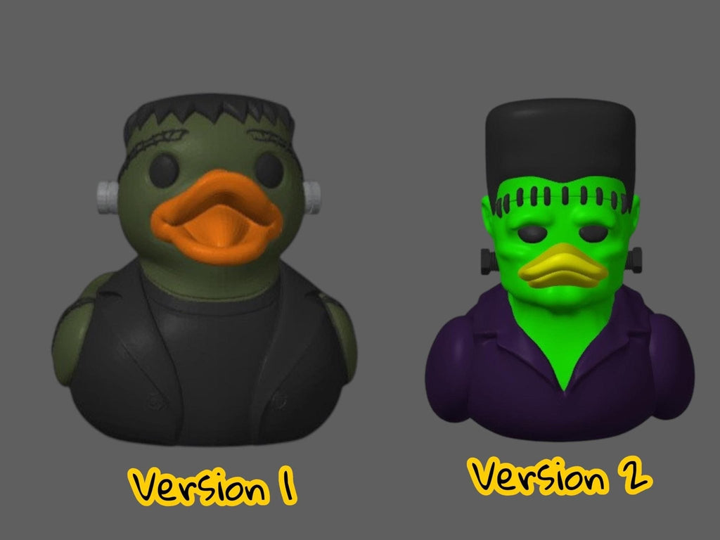 Frankenstein Duck Halloween Decoration, 3D Printed Frankenduck for Jeep or Bath - JM Designs