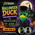 Frankenstein Duck Halloween Decoration, 3D Printed Frankenduck for Spooky Fun - JM Designs