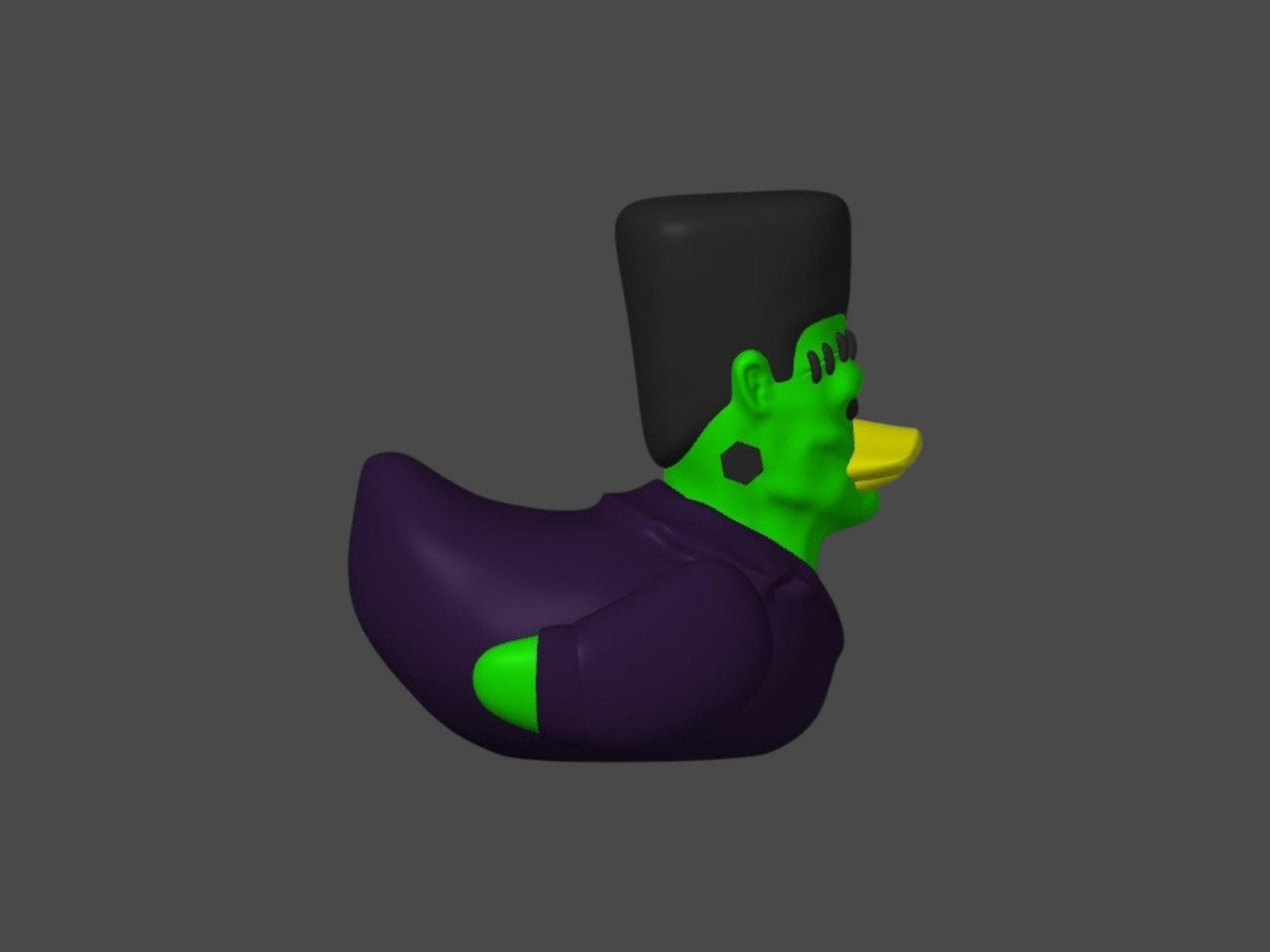 Frankenstein Duck Halloween Decoration, 3D Printed Frankenduck for Spooky Fun - JM Designs